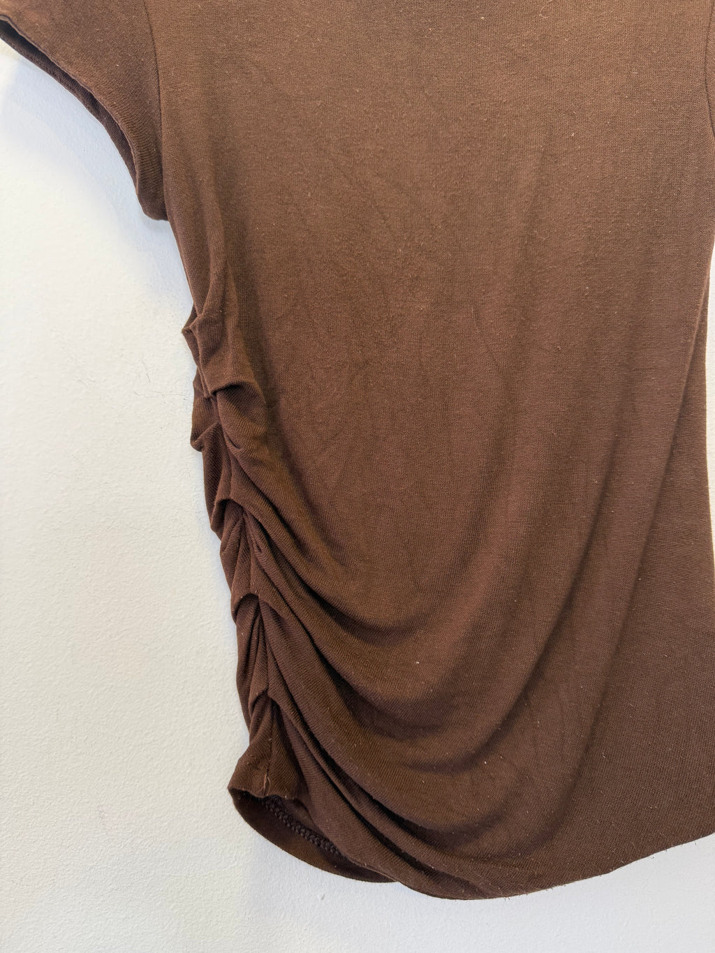 Blusa Drapeada Marrom