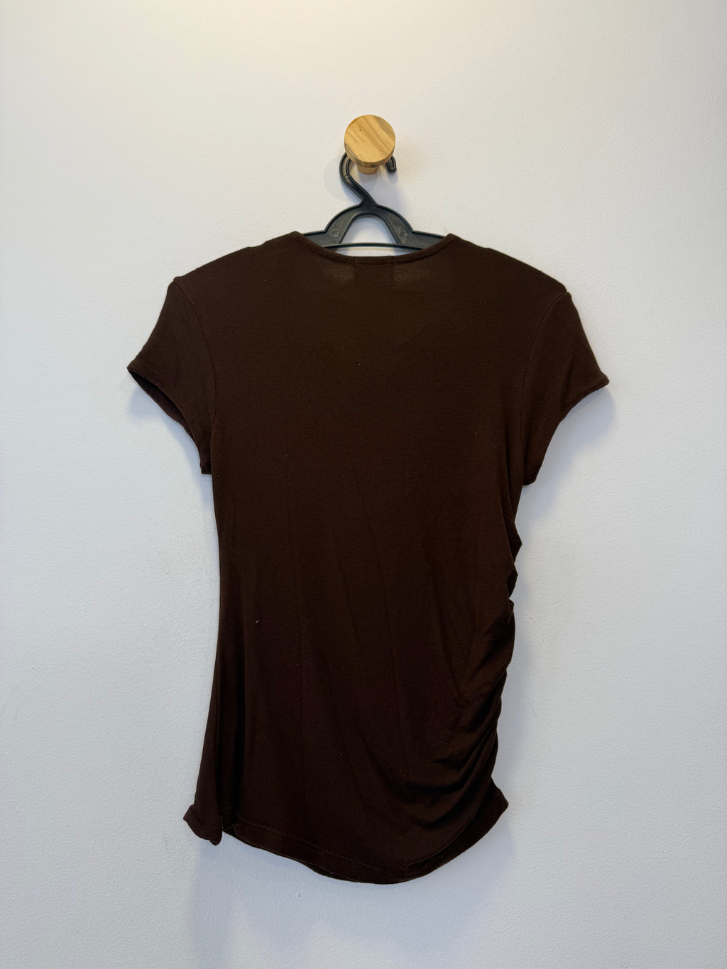 Blusa Drapeada Marrom