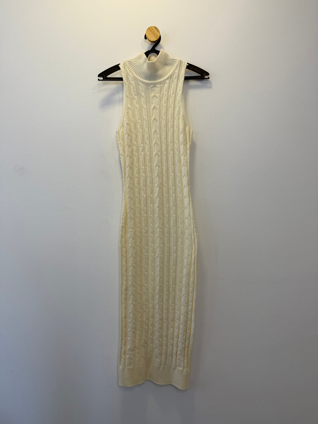 Vestido Midi Tricot Off White