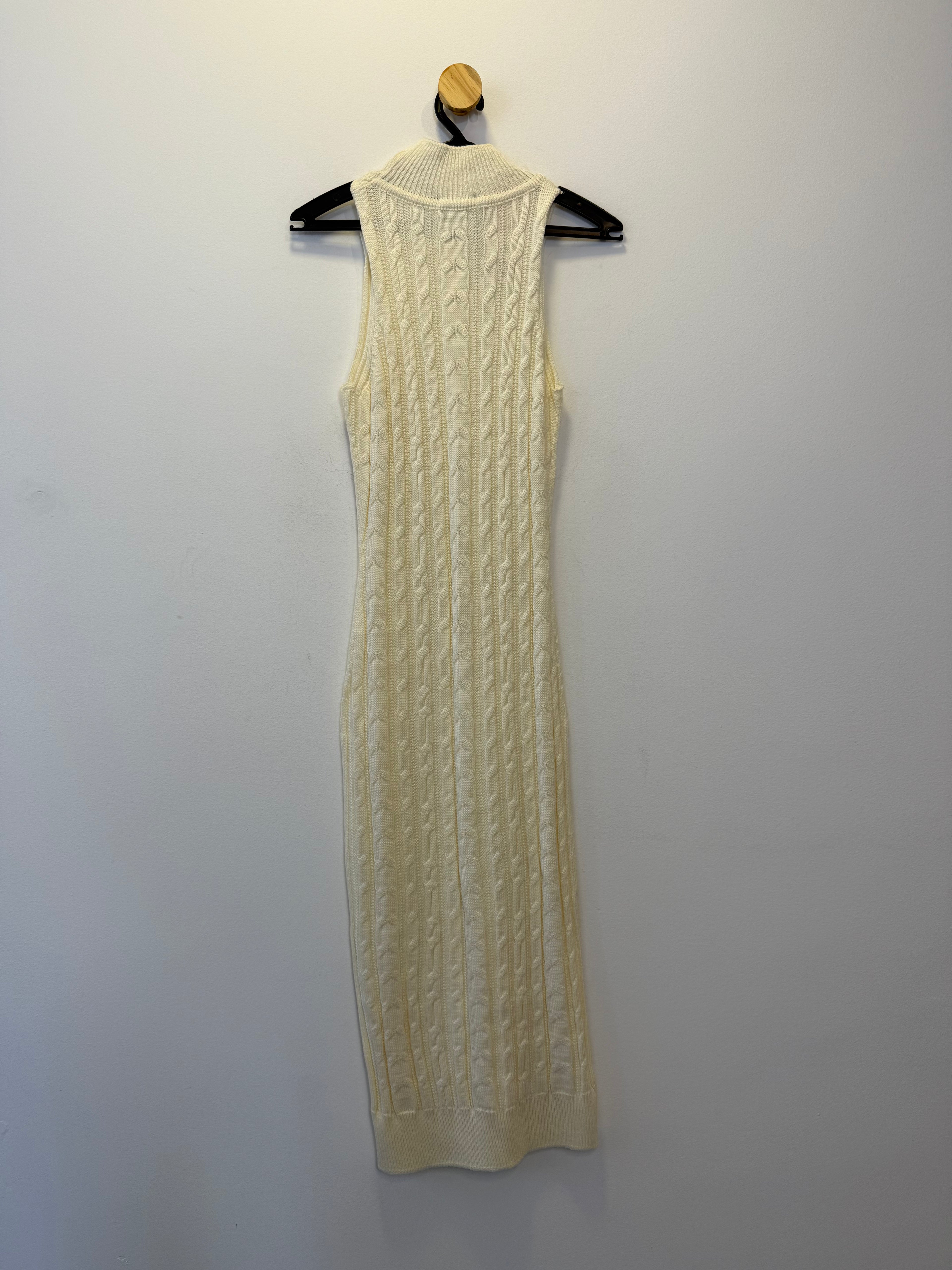 Vestido Midi Tricot Off White