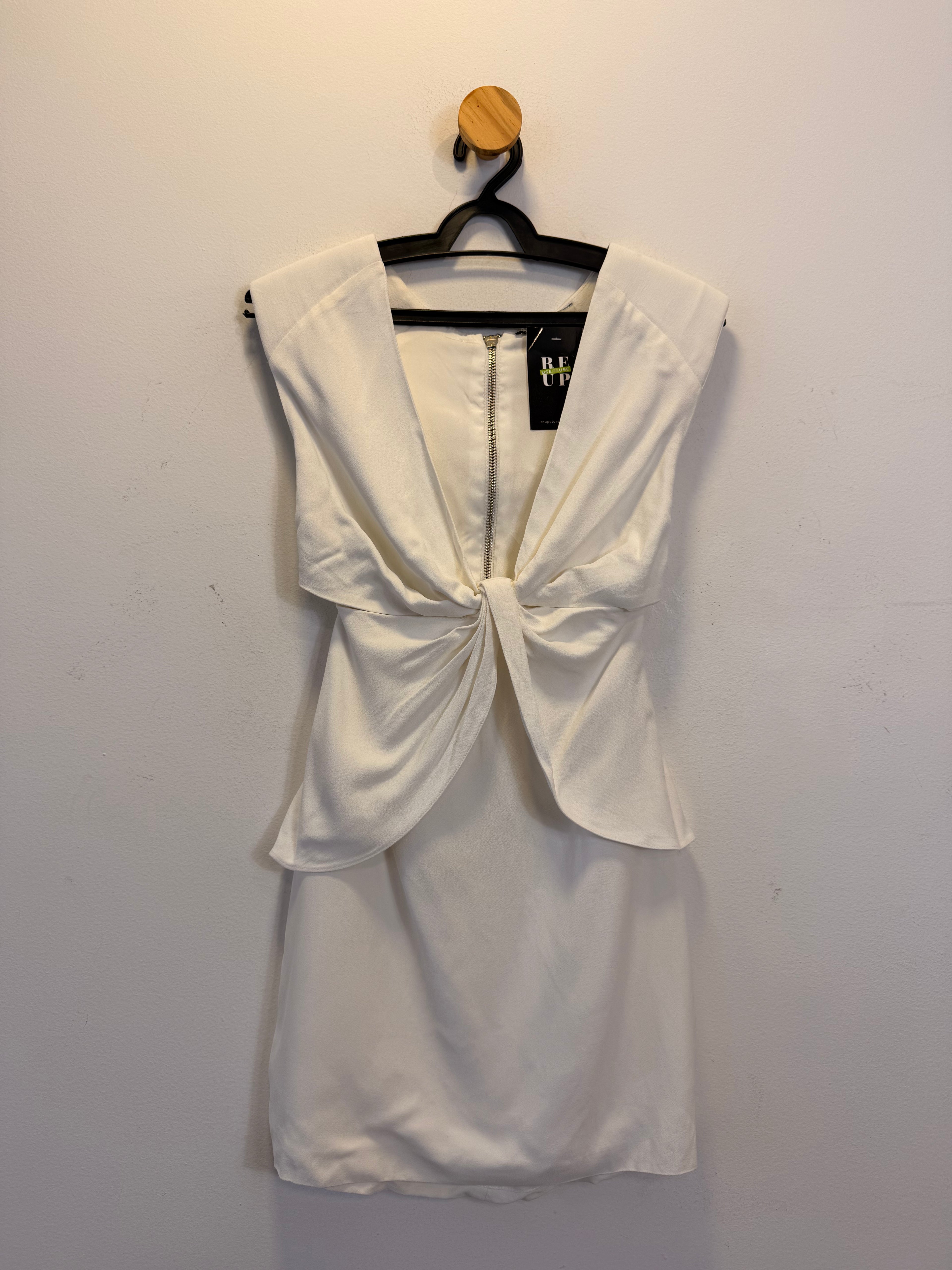 Vestido Branco Rosa Chá