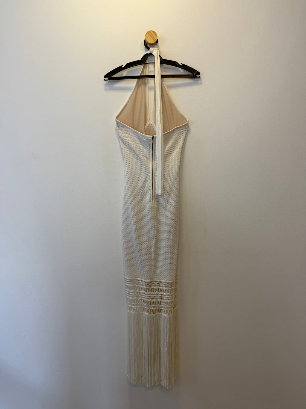 Vestido Midi Tricot Frente Única