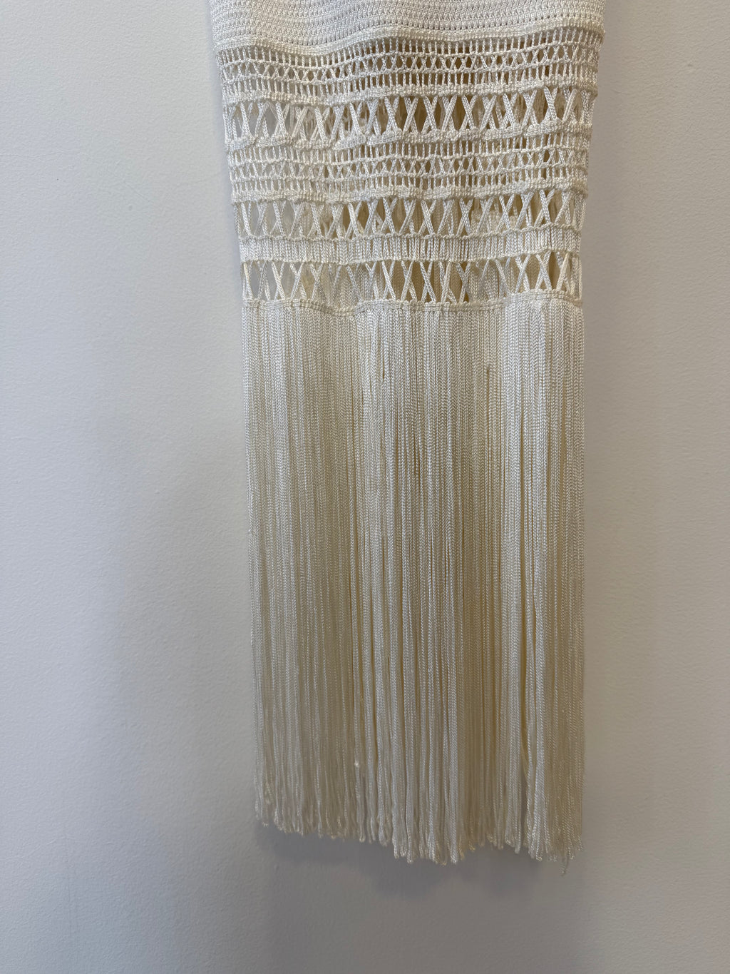 Vestido Midi Tricot Frente Única