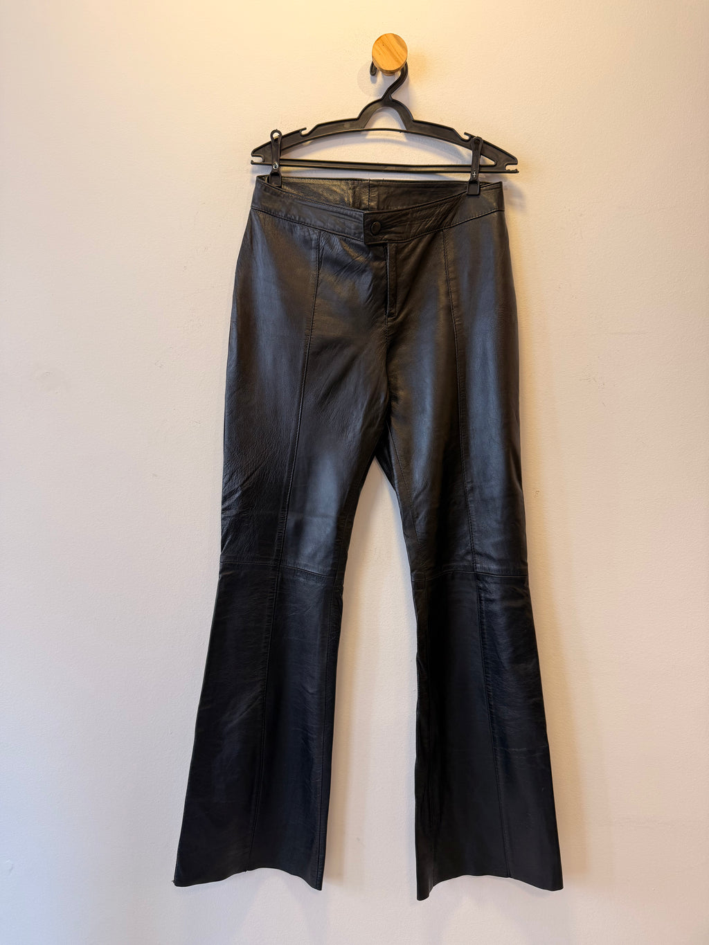 Calça de Couro Preta