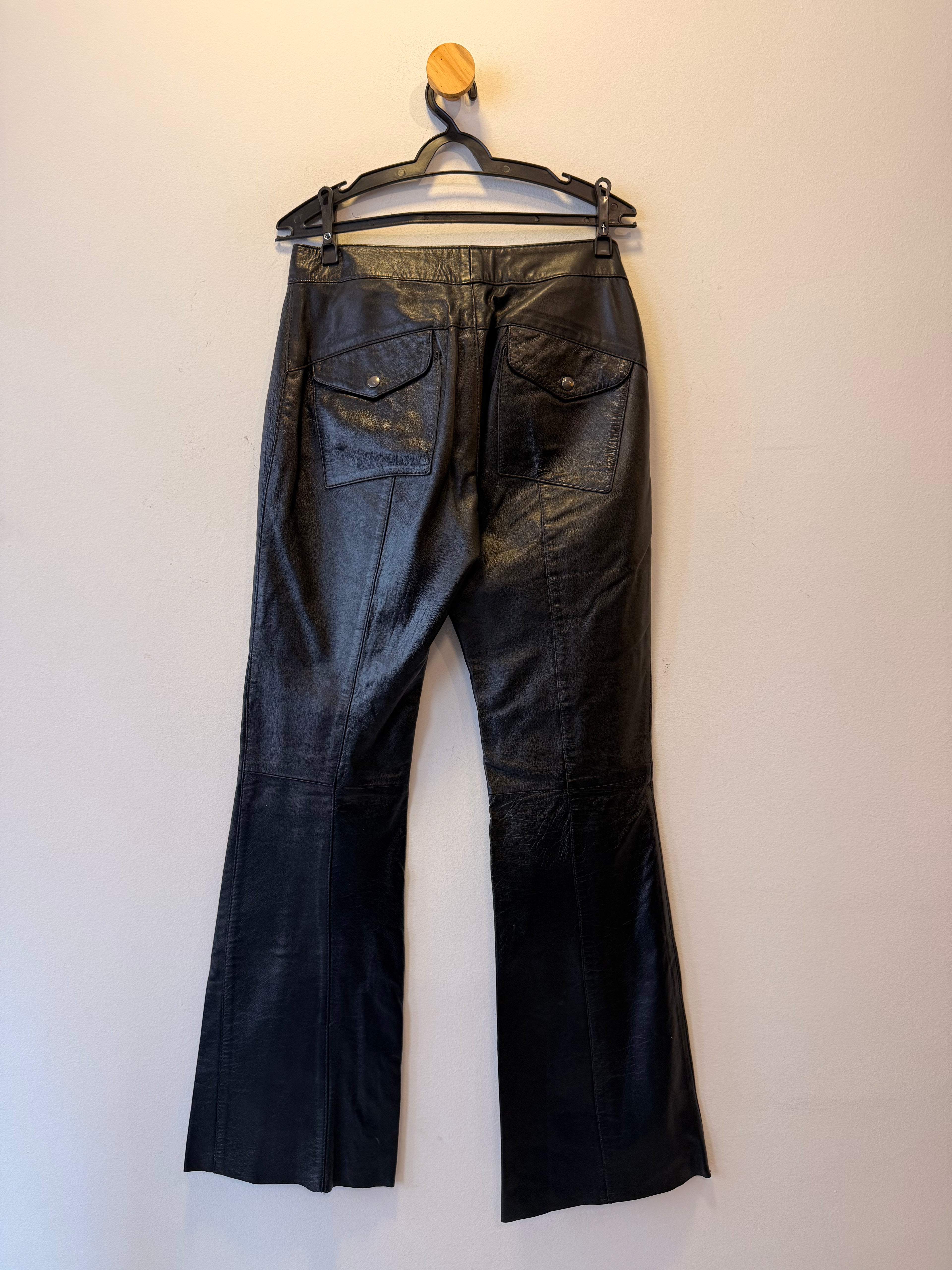 Calça de Couro Preta