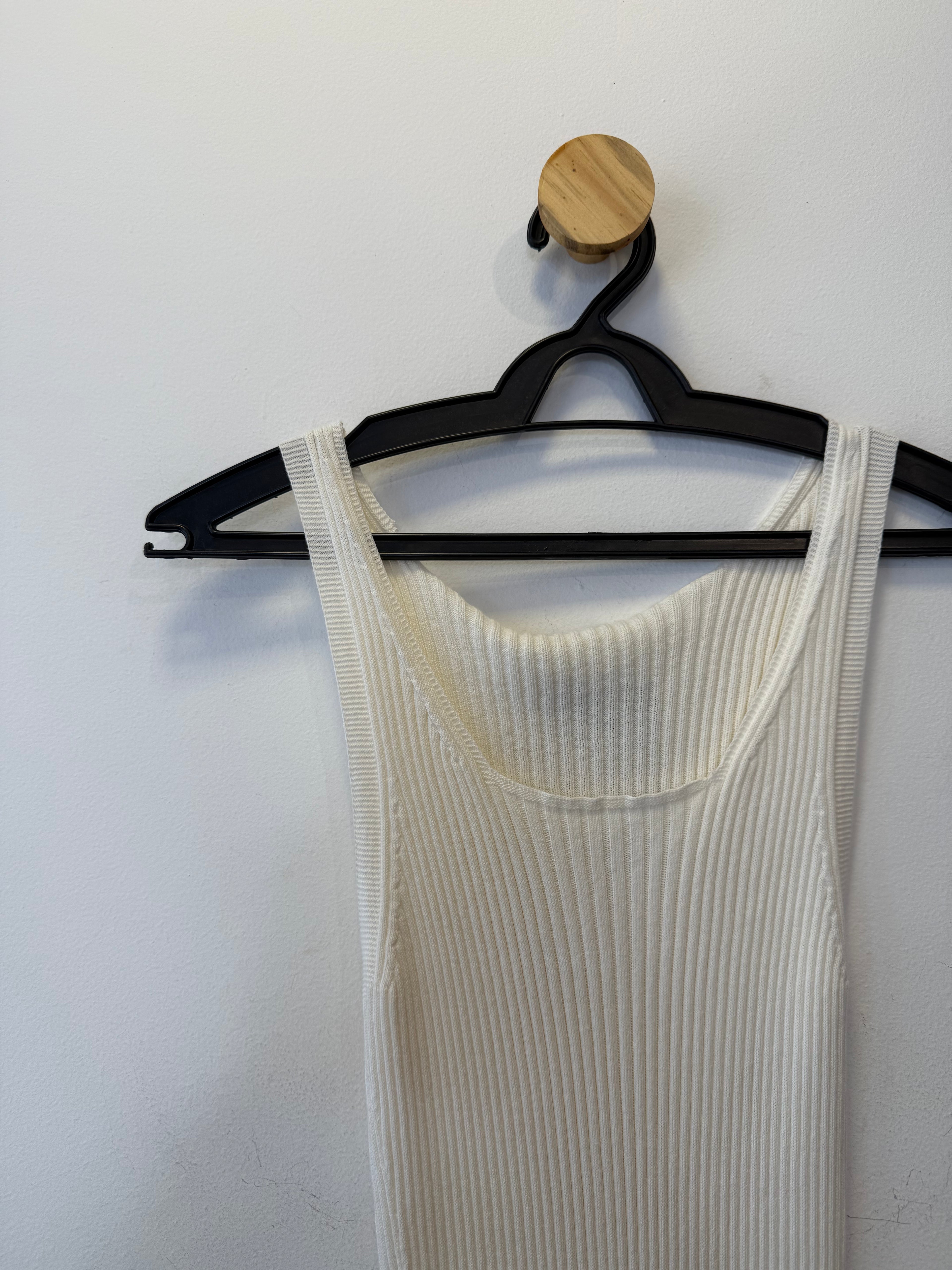 Vestido Midi Malha Canelada