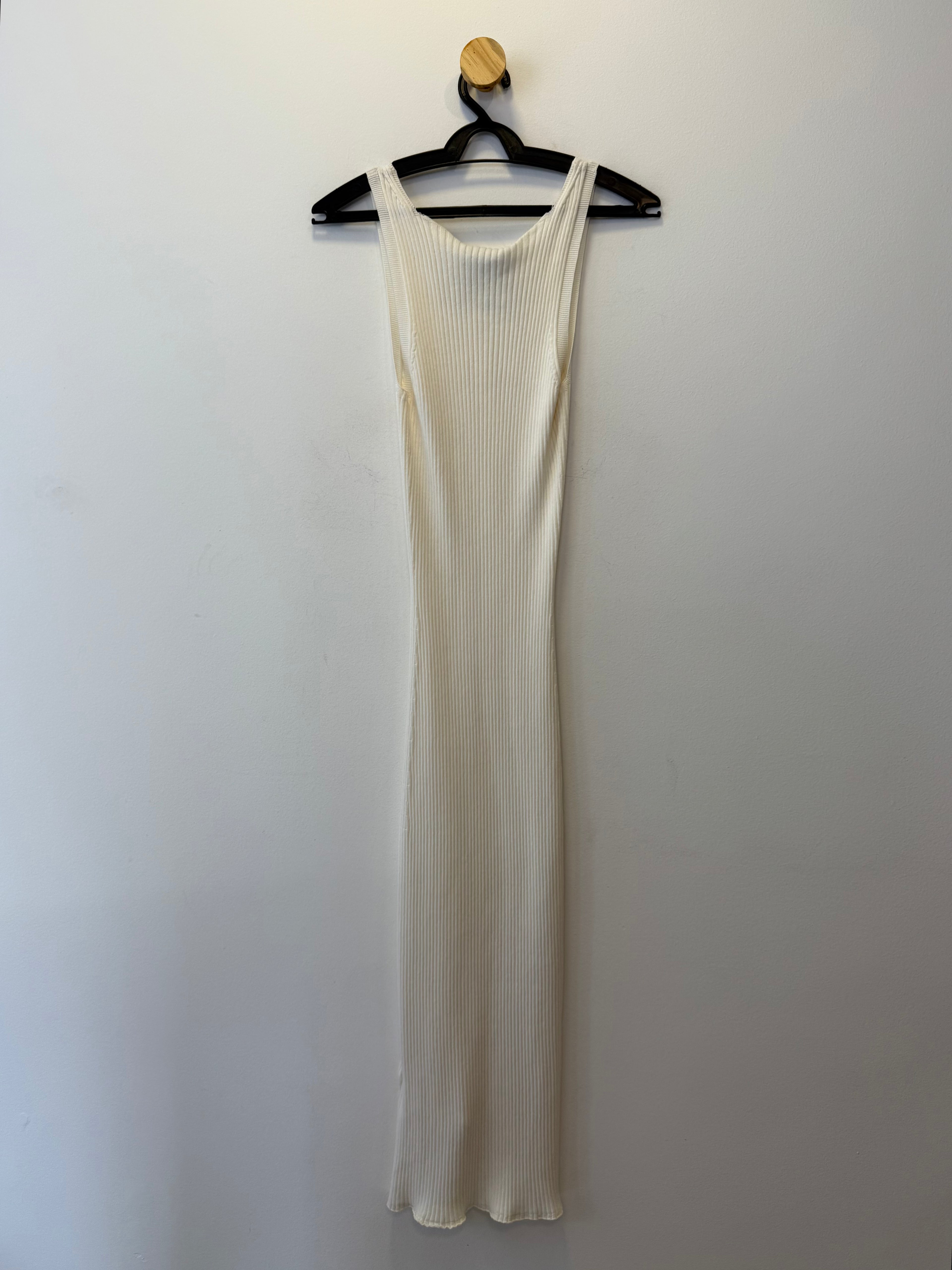 Vestido Midi Malha Canelada