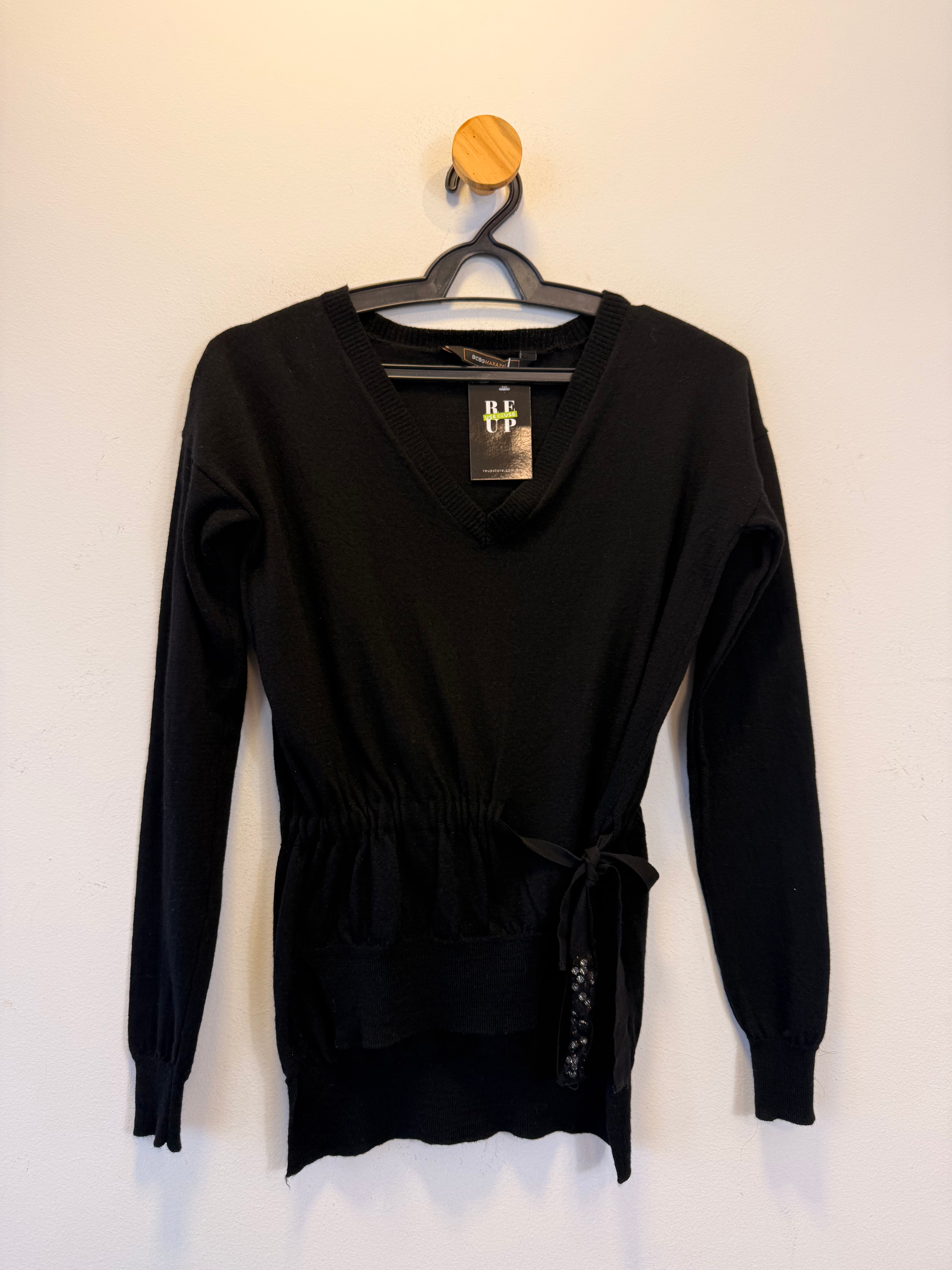 Tricot Preto 100% Lã