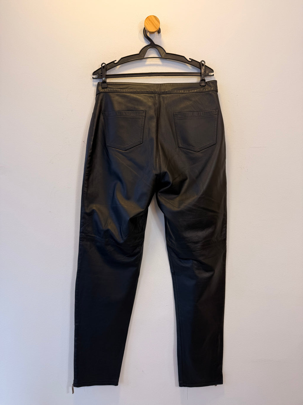 Calça de Couro Preta Vanutti