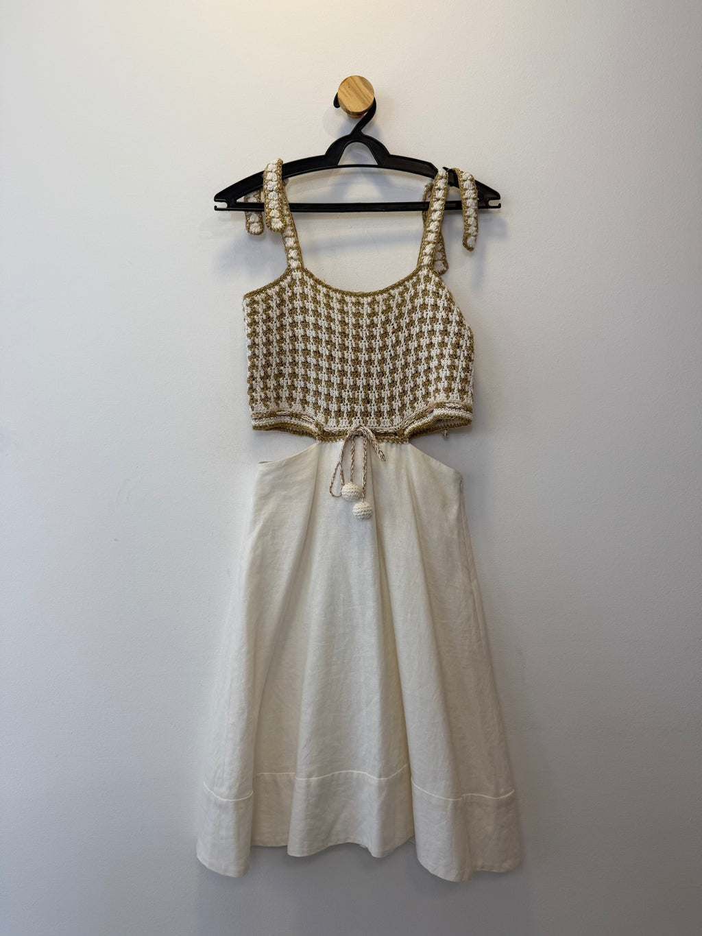 Vestido Crochê e Linho