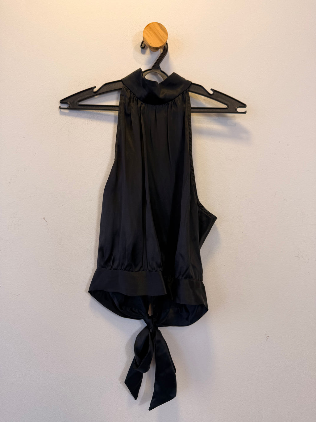 Blusa Preta 100% Seda Carina Duek