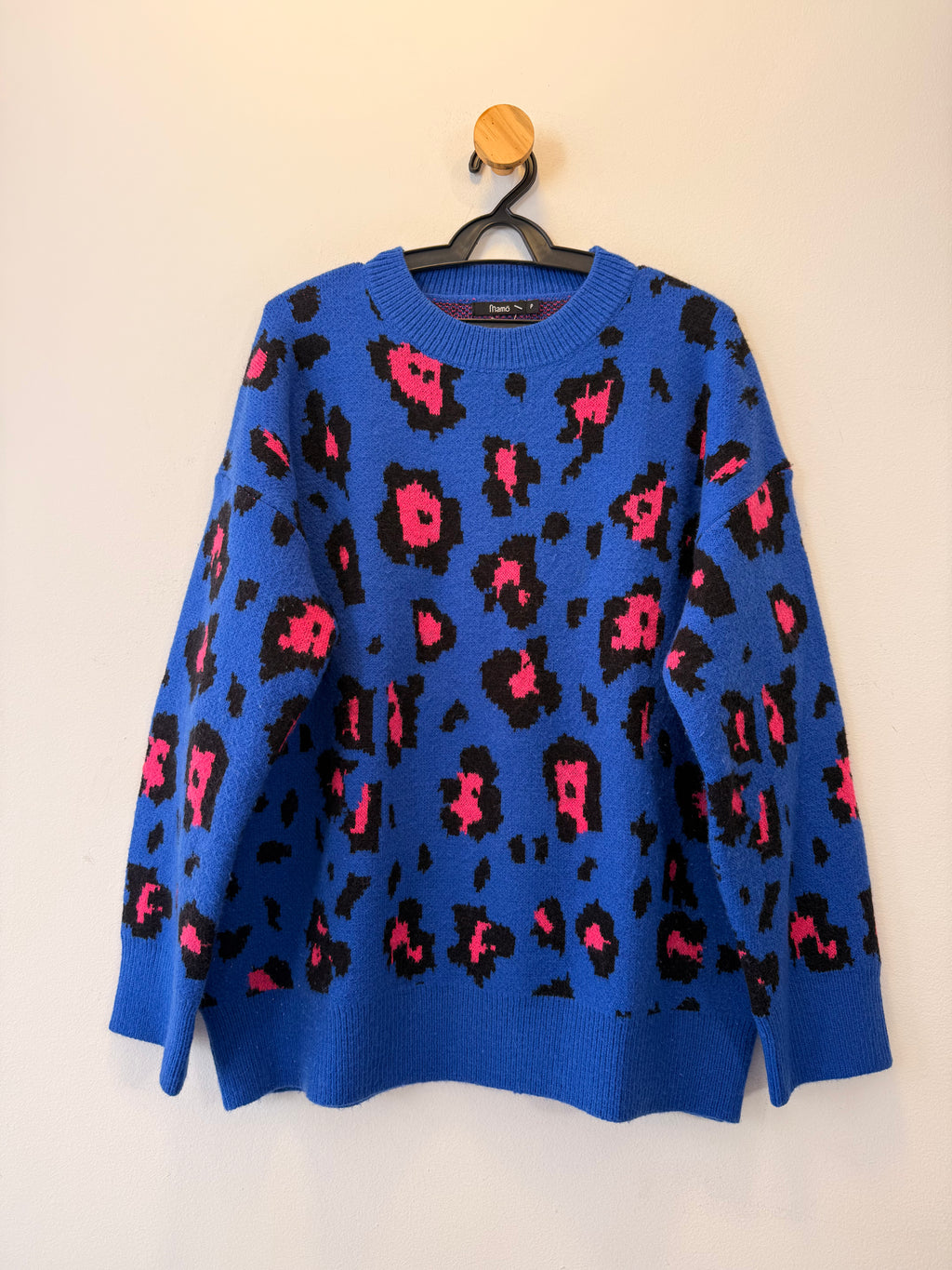 Blusão Animal Print Azul Mamô