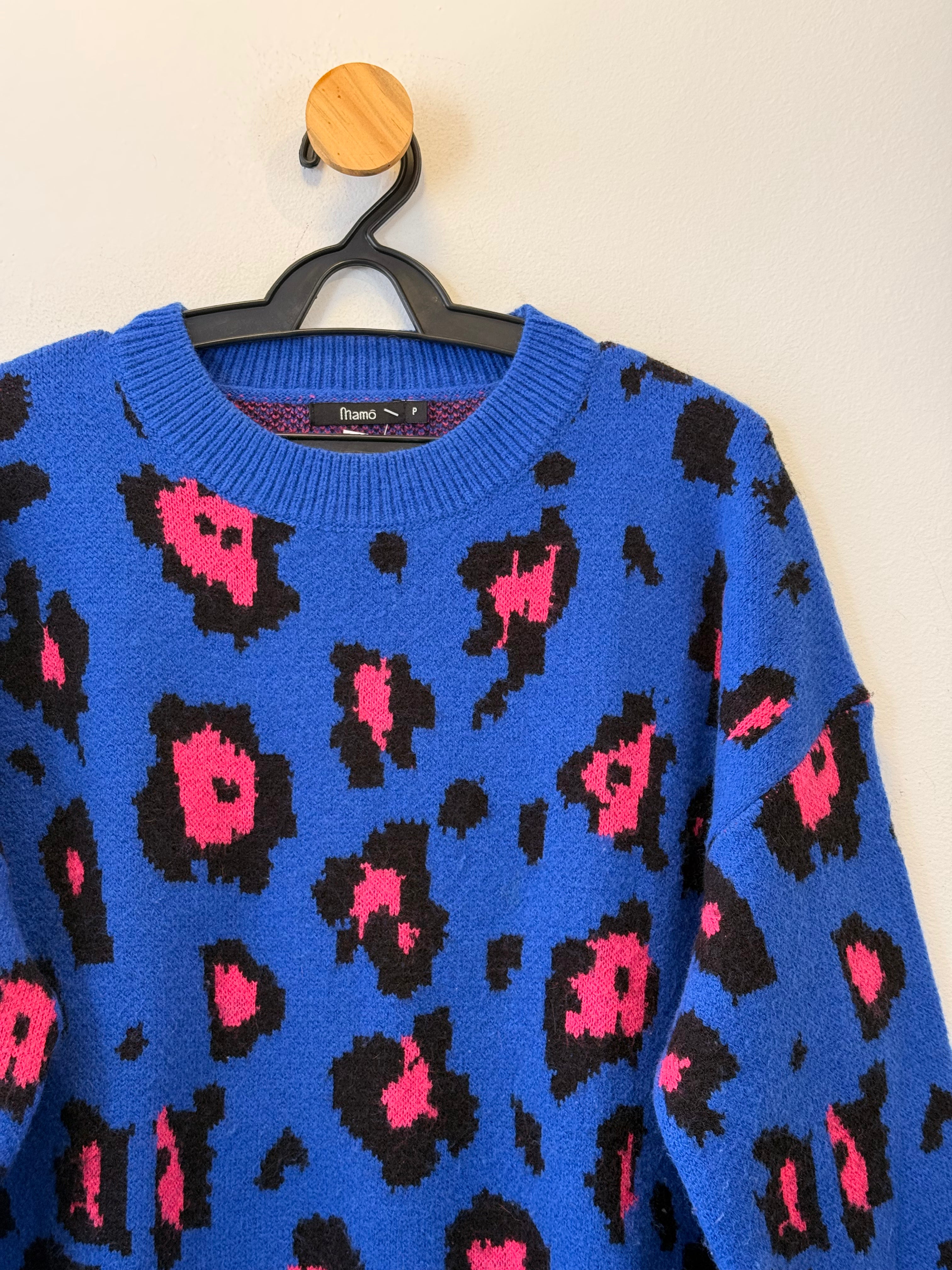 Blusão Animal Print Azul Mamô
