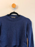 Tricot Cropped Azul Marinho