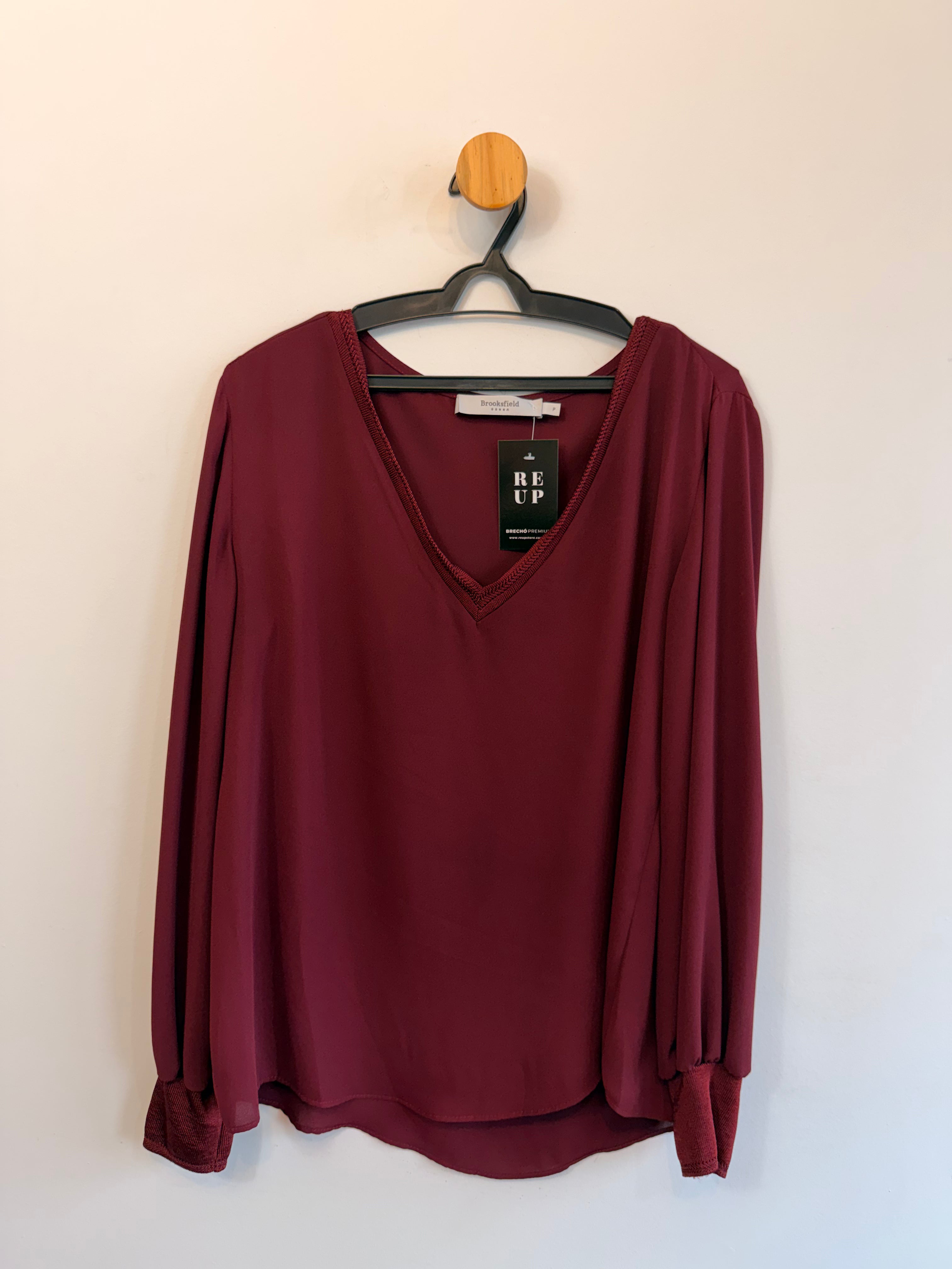 Blusa Bordô Brooksfield