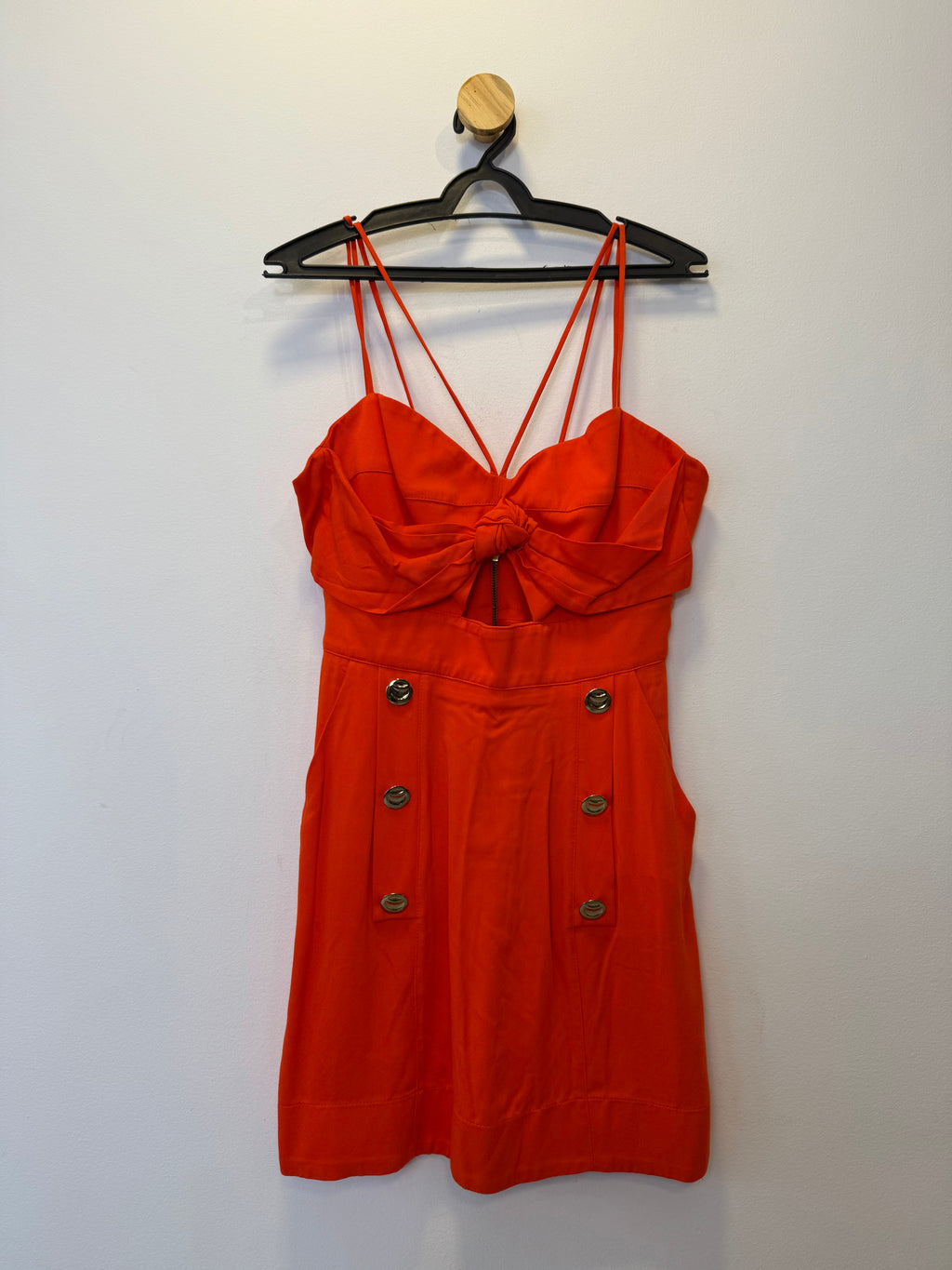 Vestido Laranja com Botões