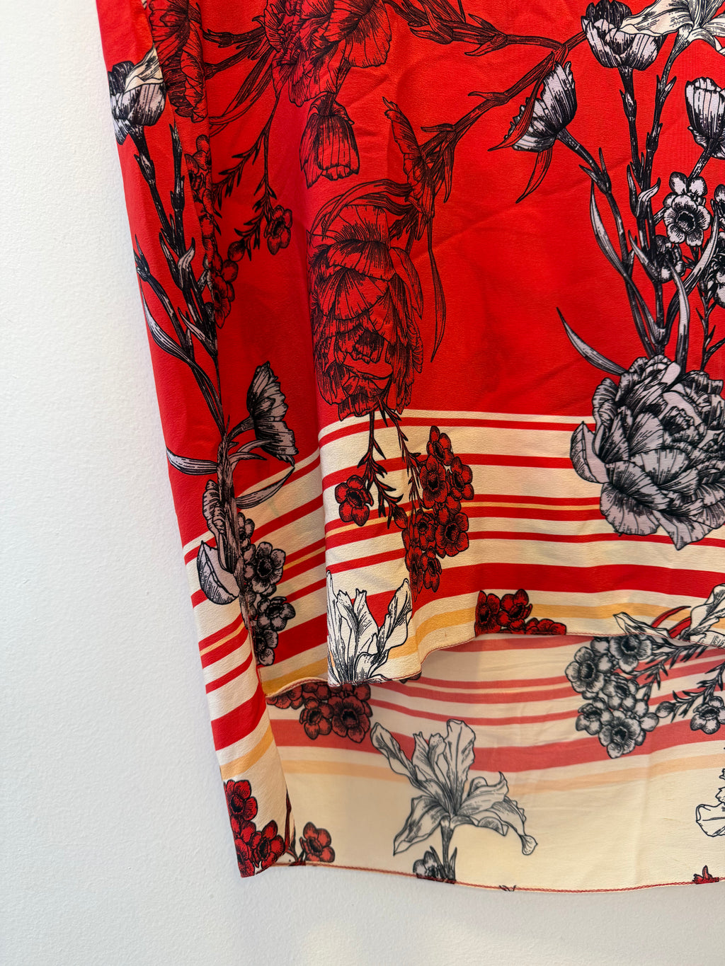 Vestido Vermelho Estampado