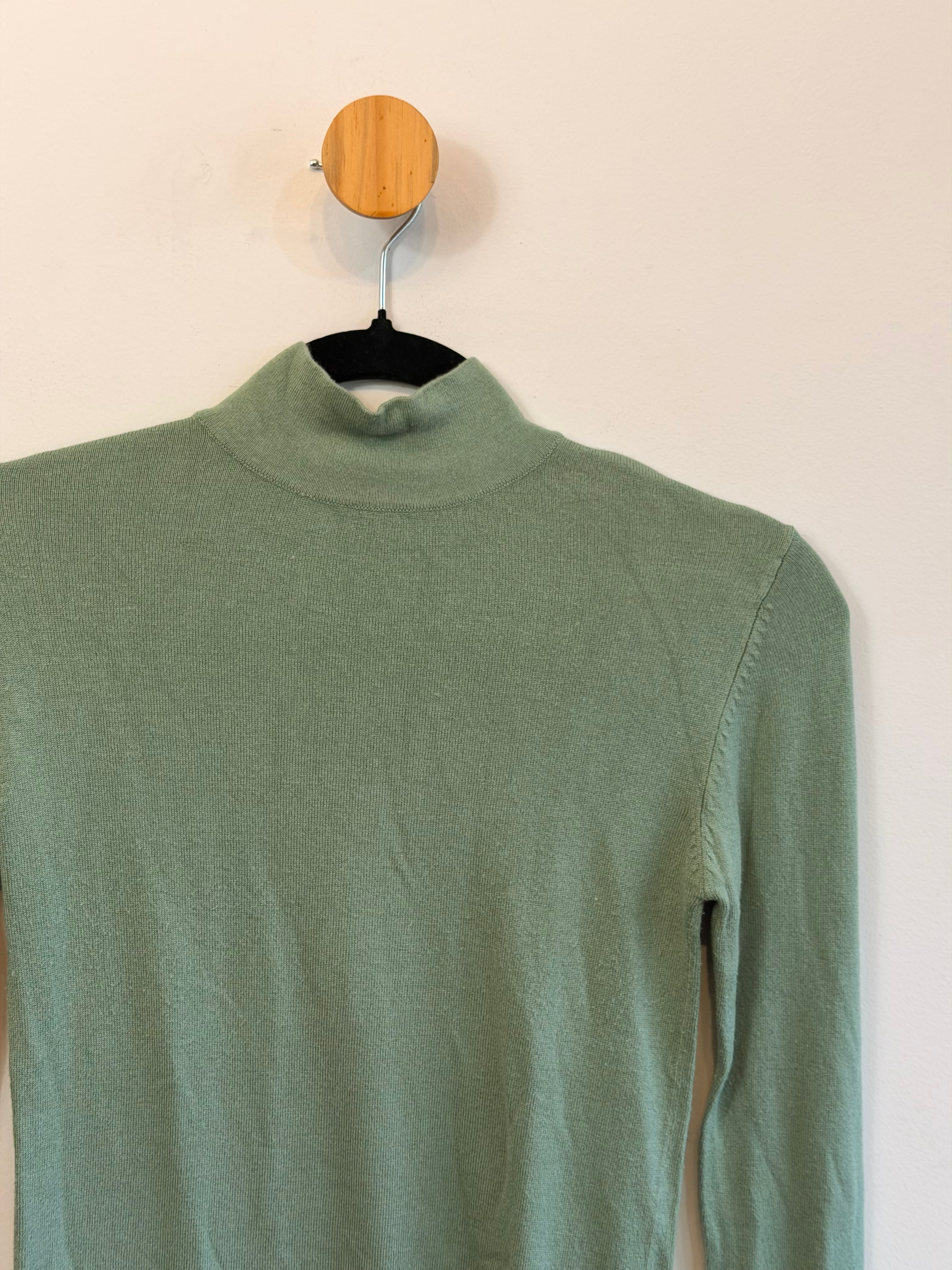 Blusa de Tricot Verde Zara