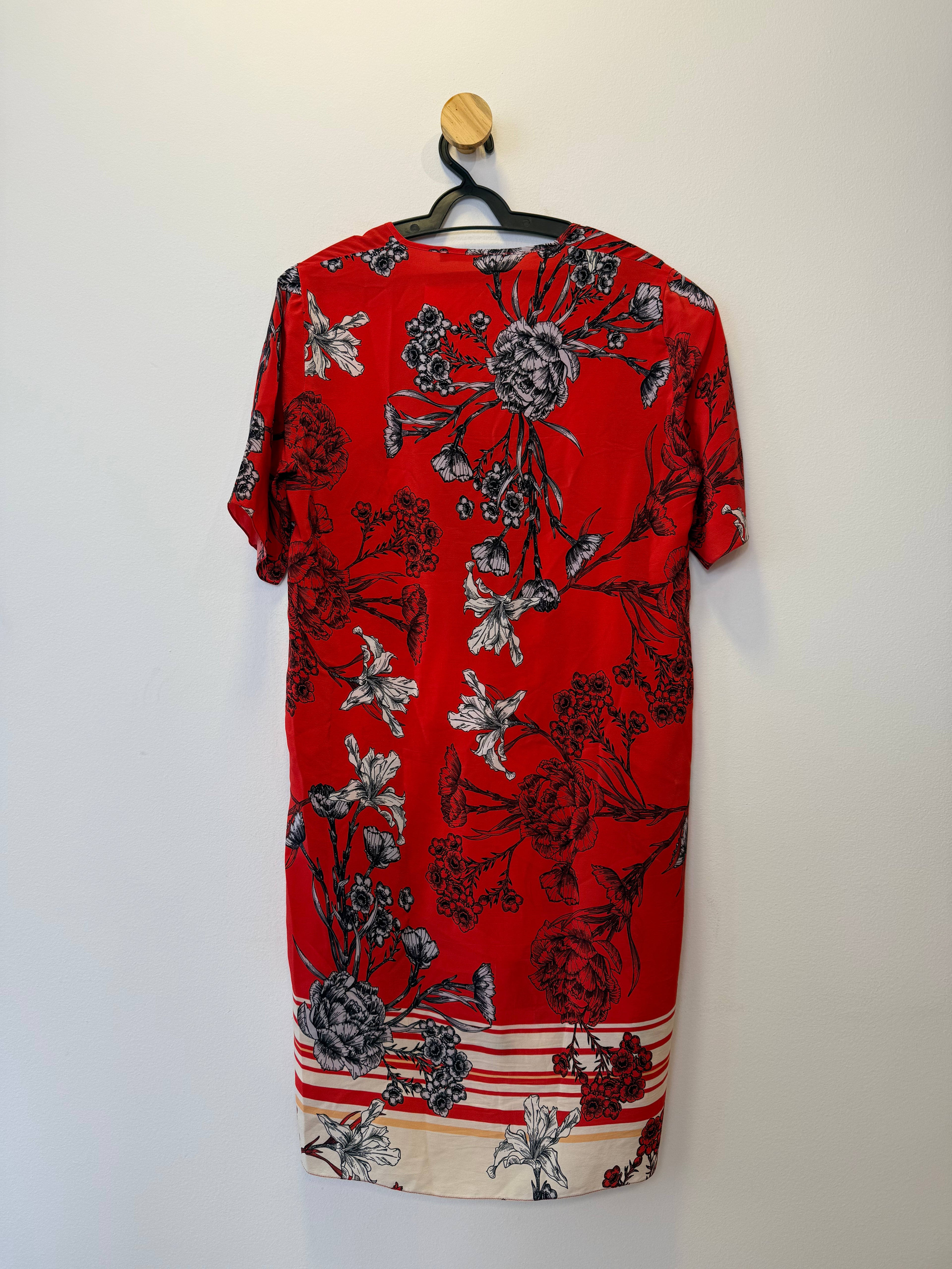 Vestido Vermelho Estampado