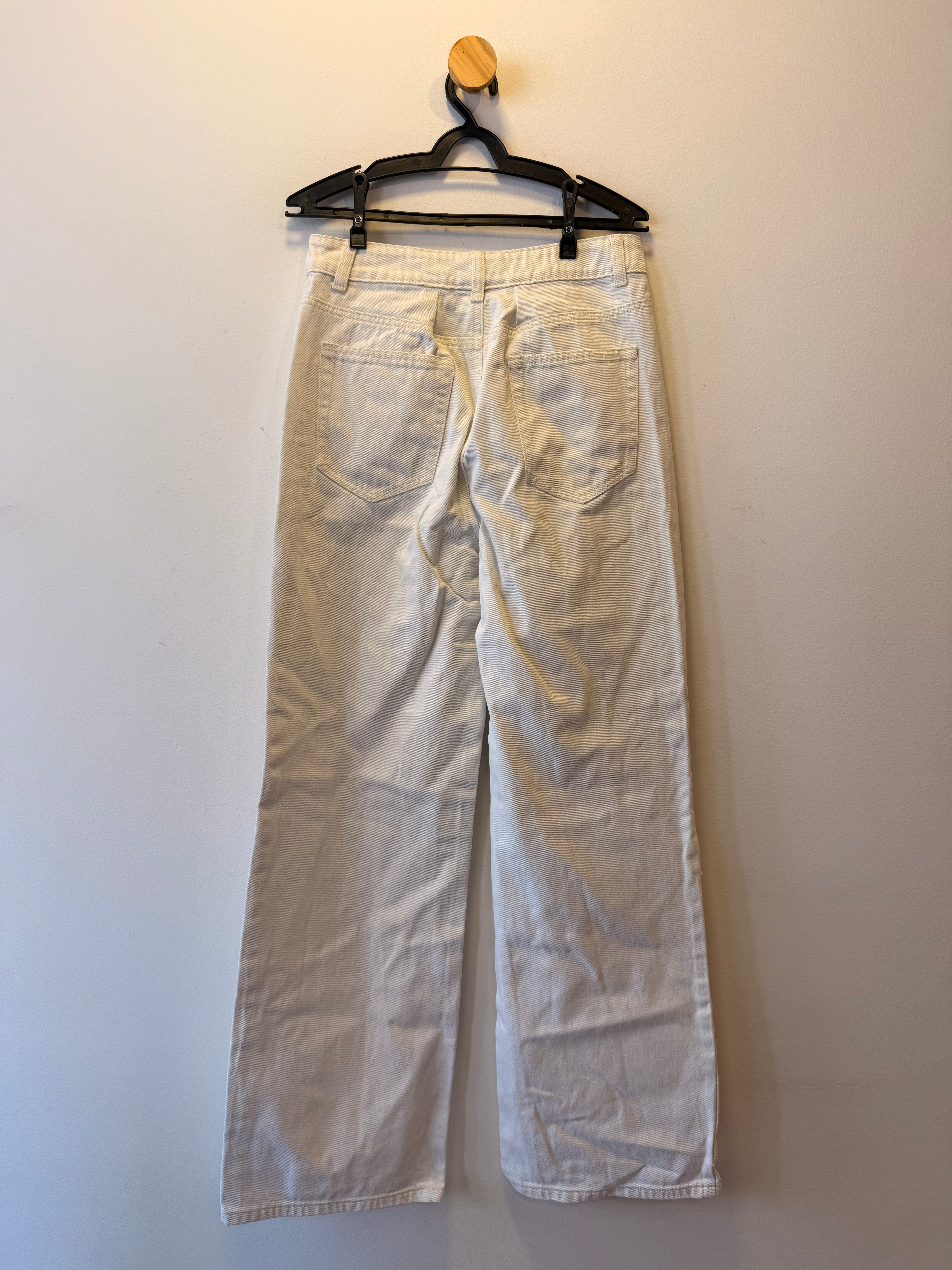 Calça Jeans Branca Reta