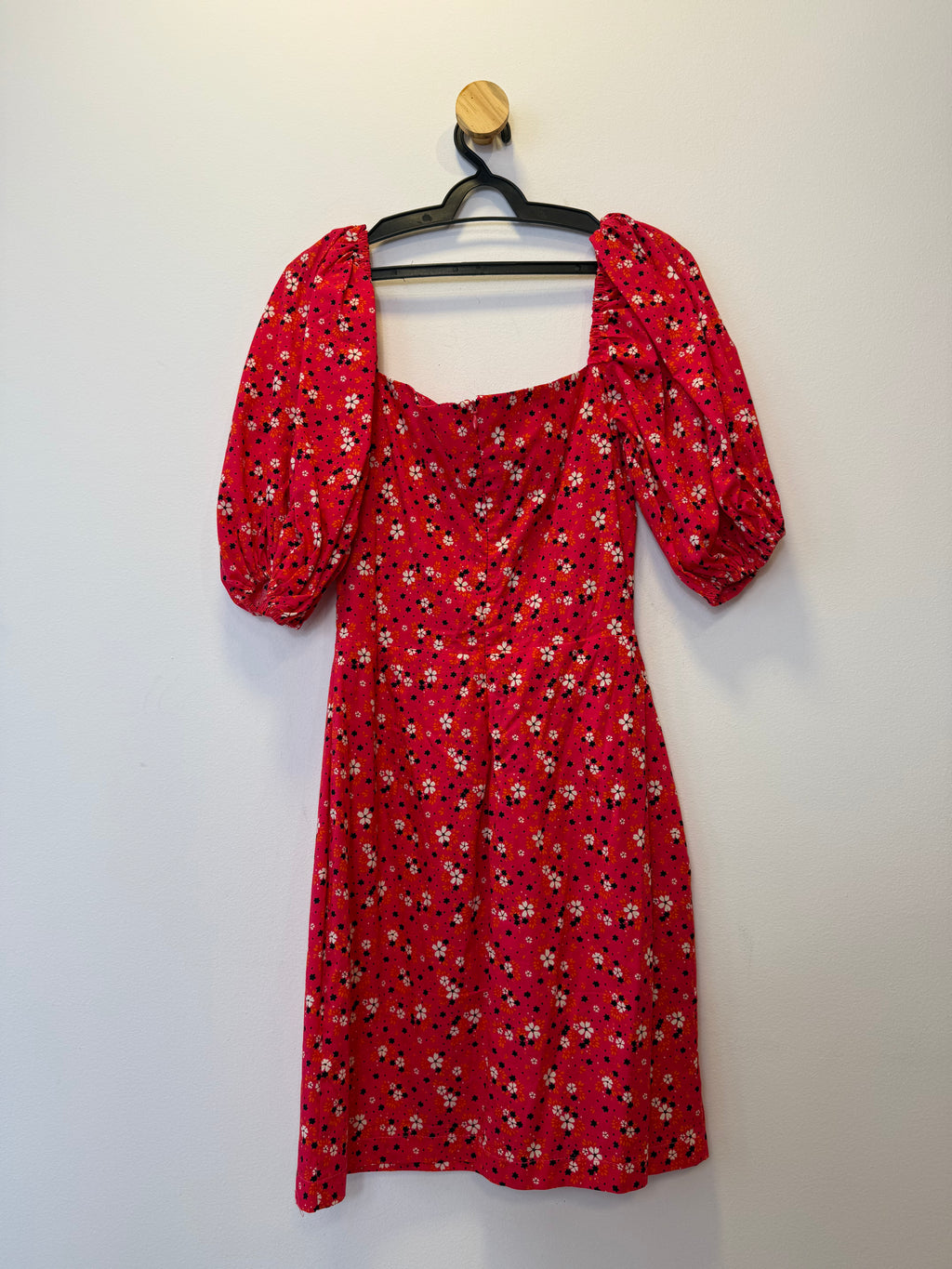 Vestido Vermelho Floral