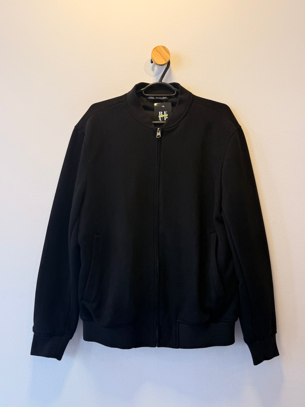 Jaqueta Estilo Bomber Preta Zara
