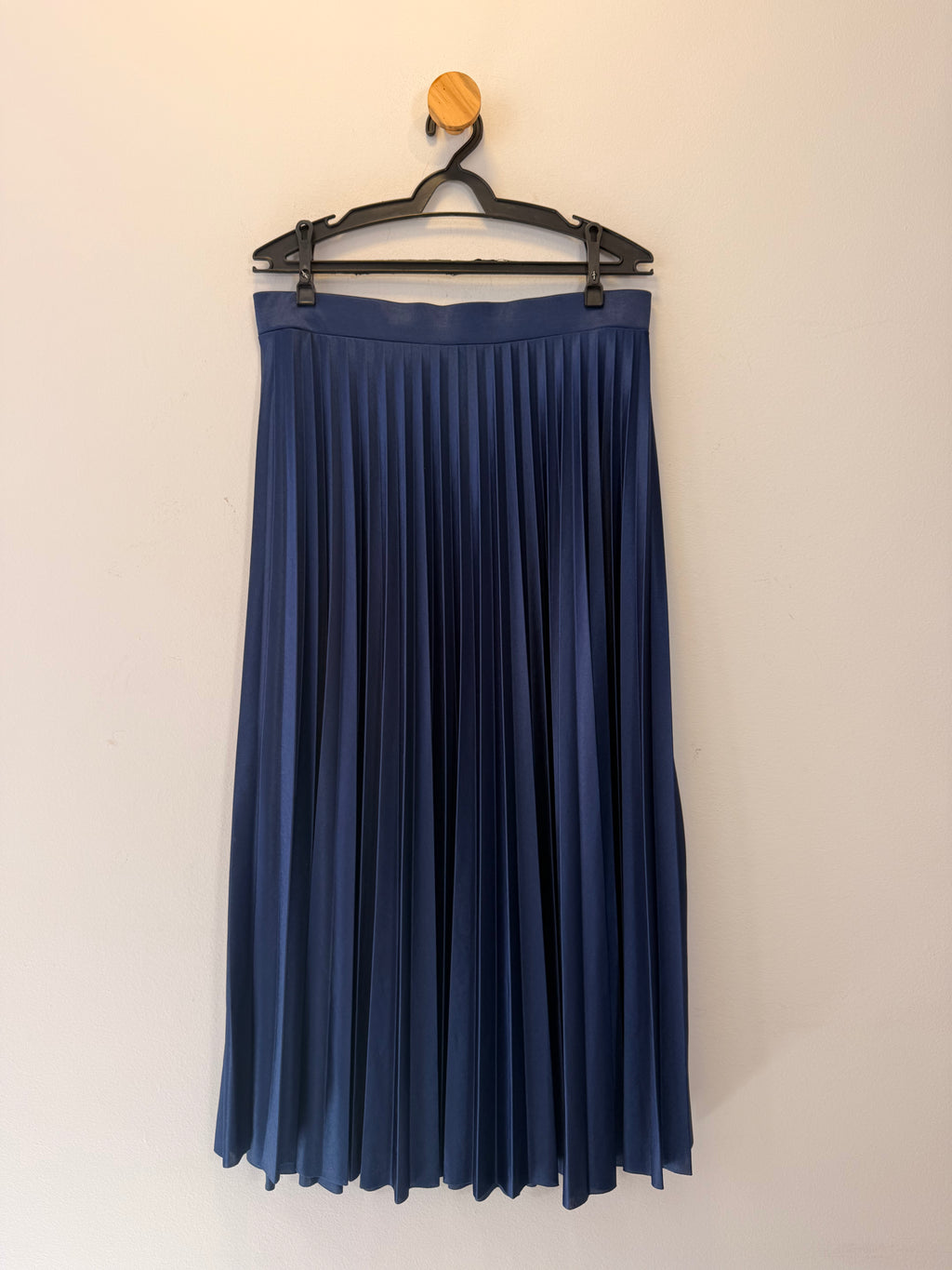 Saia Plissada Azul Zara