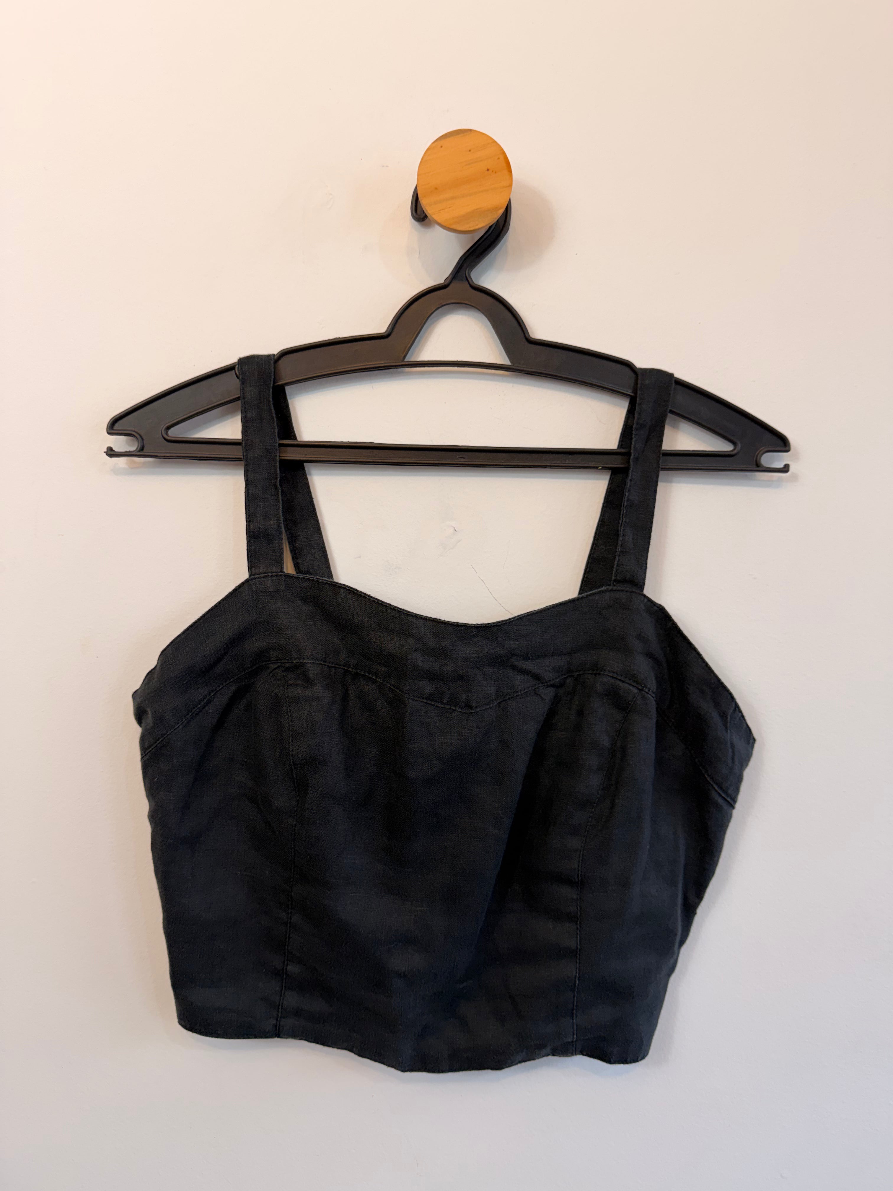 Conjunto Preto 100% Linho Lu Brandrão