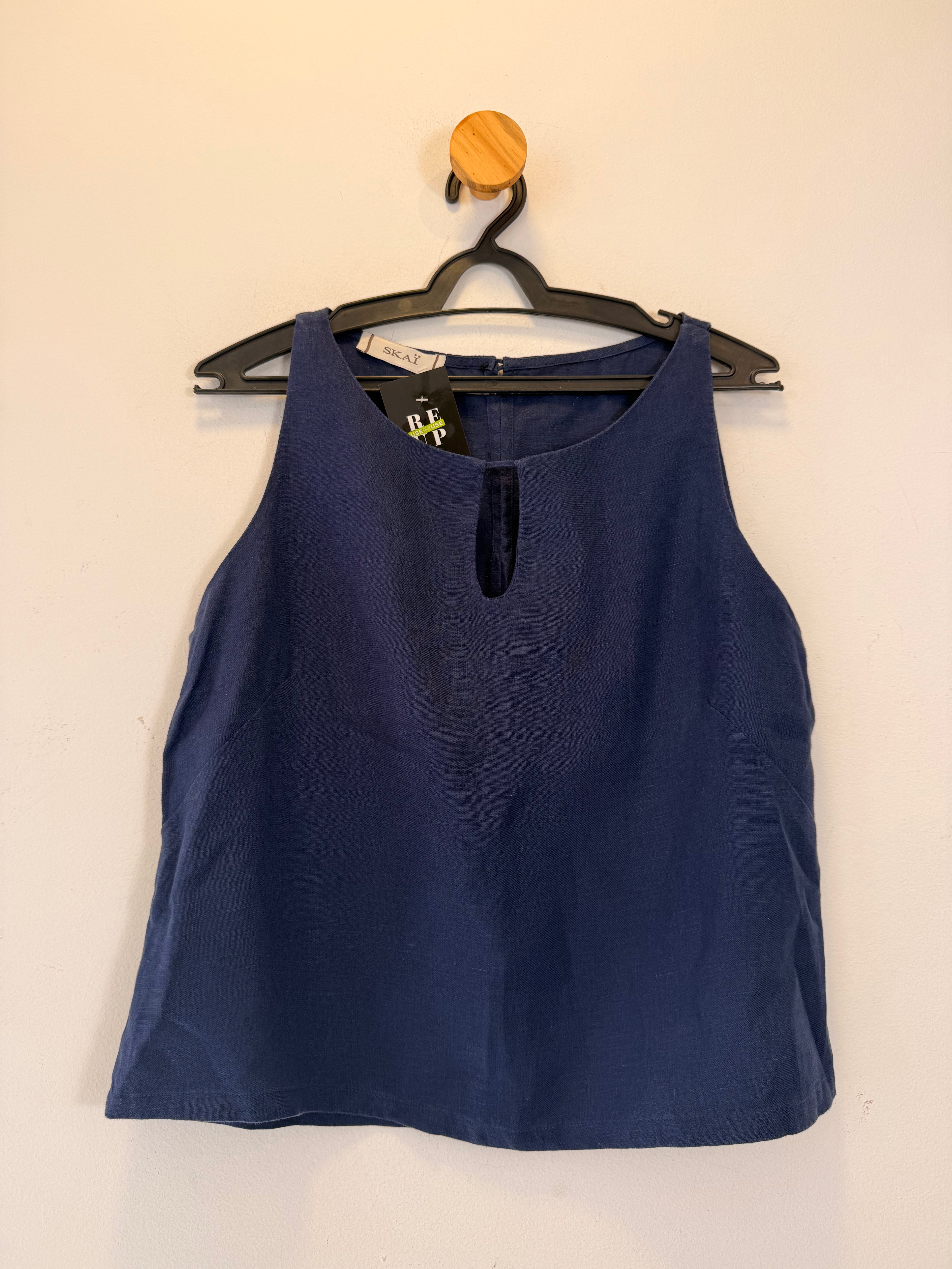 Blusa Linho Marinho Skazi
