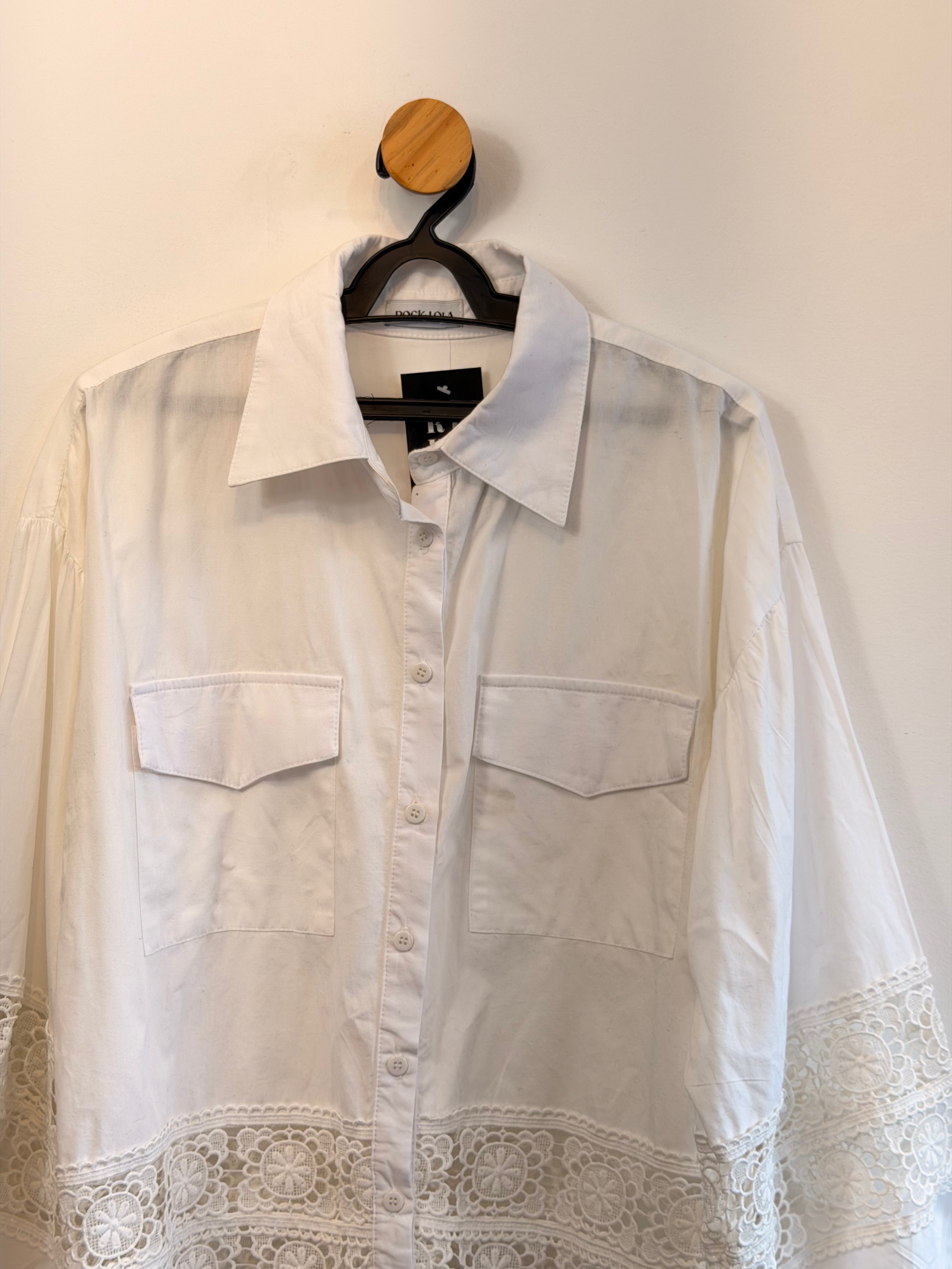 Camisa Branca Rock Lola