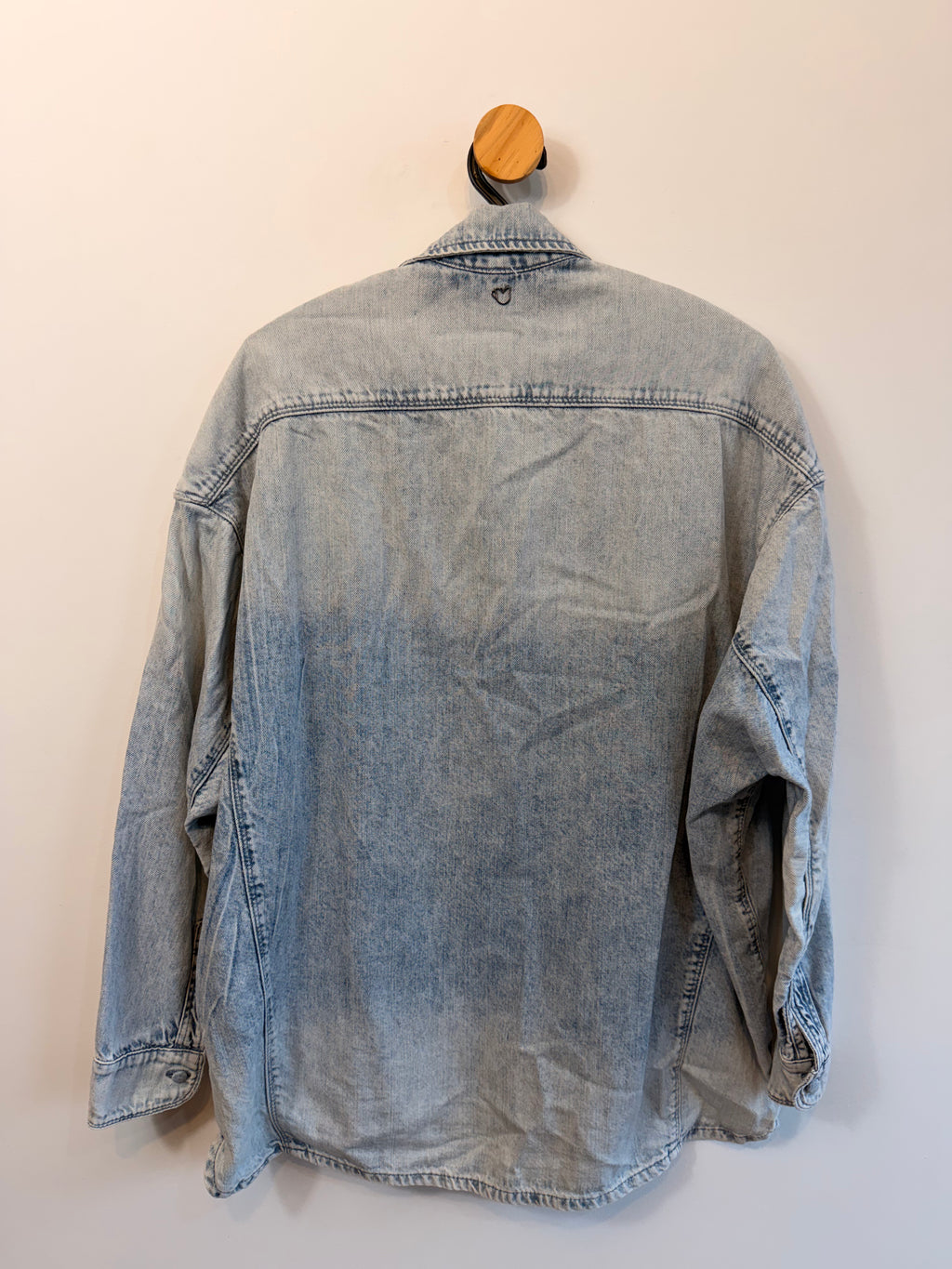 Camisa Jeans Rosa Chá