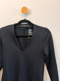 Blusa Preta Decote V WAS
