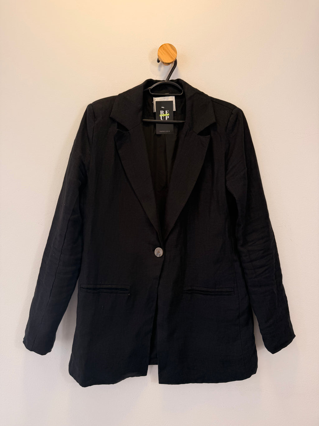 Blazer Preto em Linho