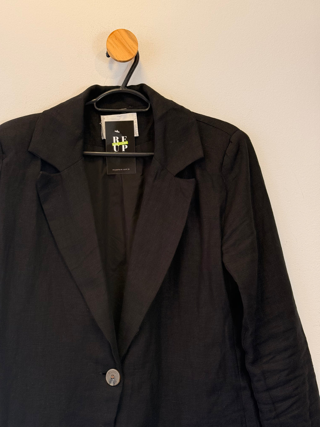 Blazer Preto em Linho