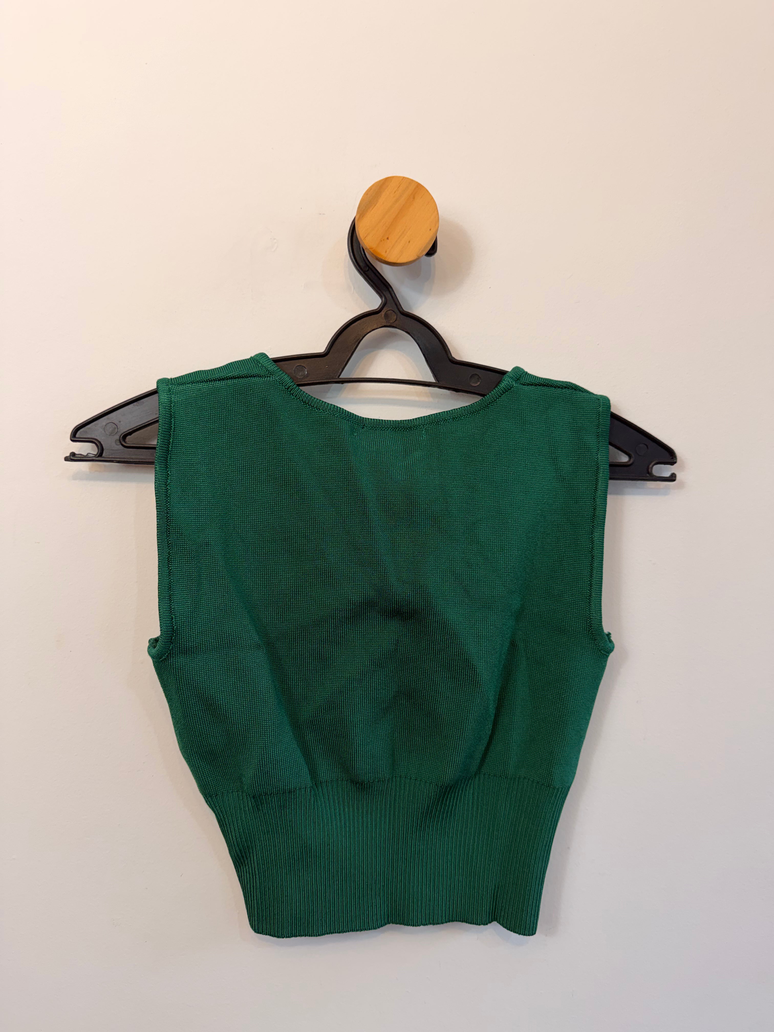 Cropped em Malha Verde Primart