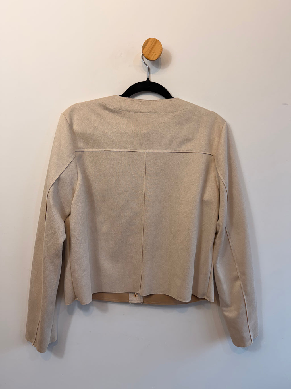Casaco Bege suede Mochine