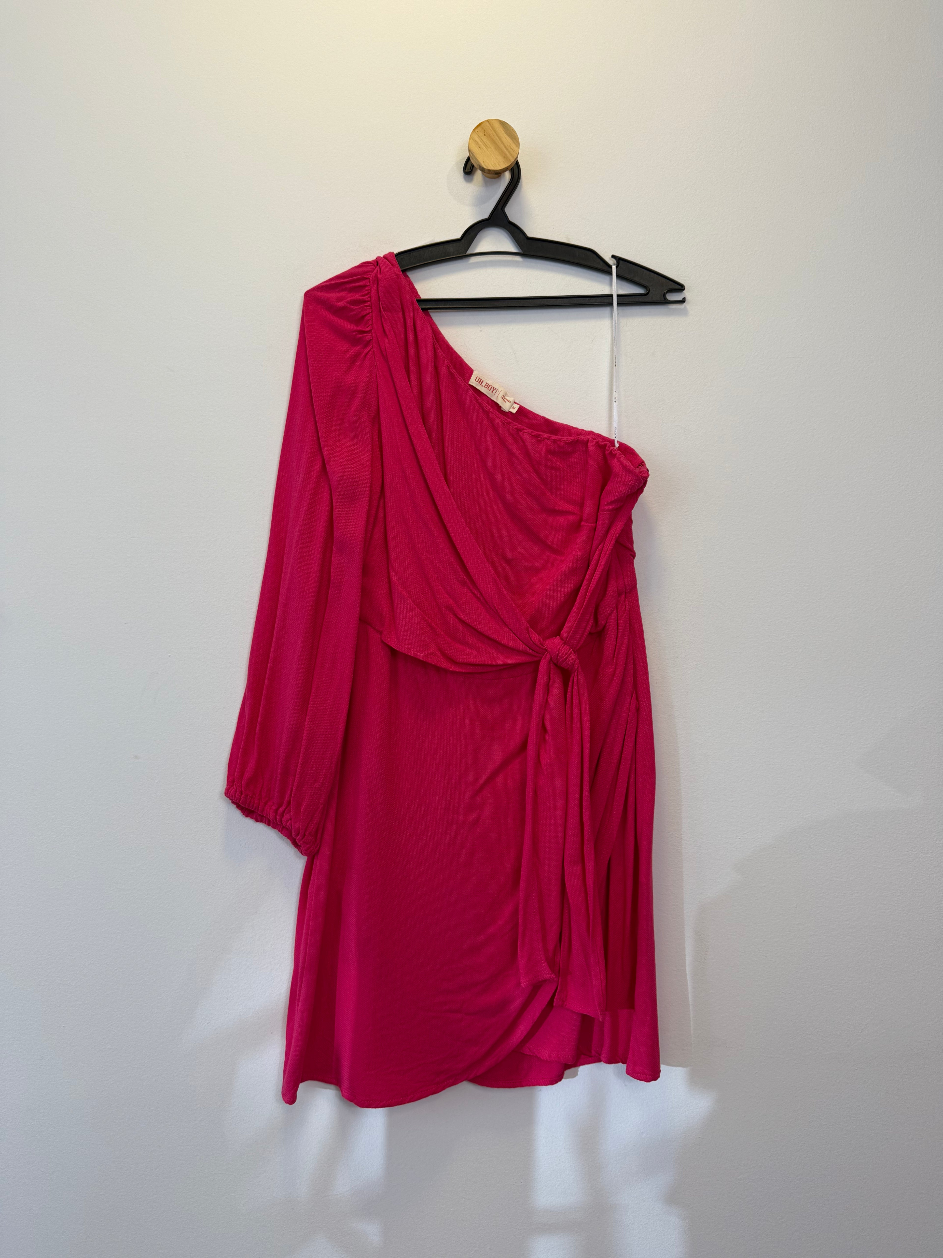 Vestido Manga Única Fucsia