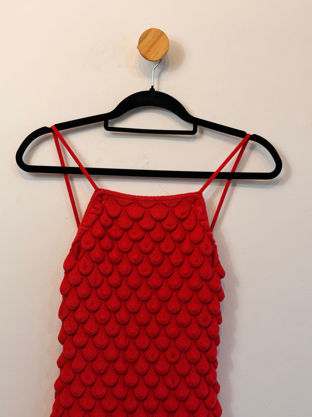 Vestido em Malha Vermelho Anselmi