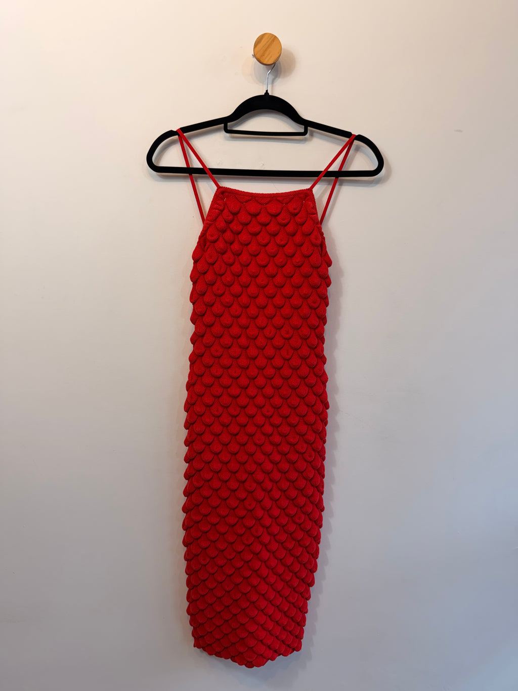 Vestido em Malha Vermelho Anselmi