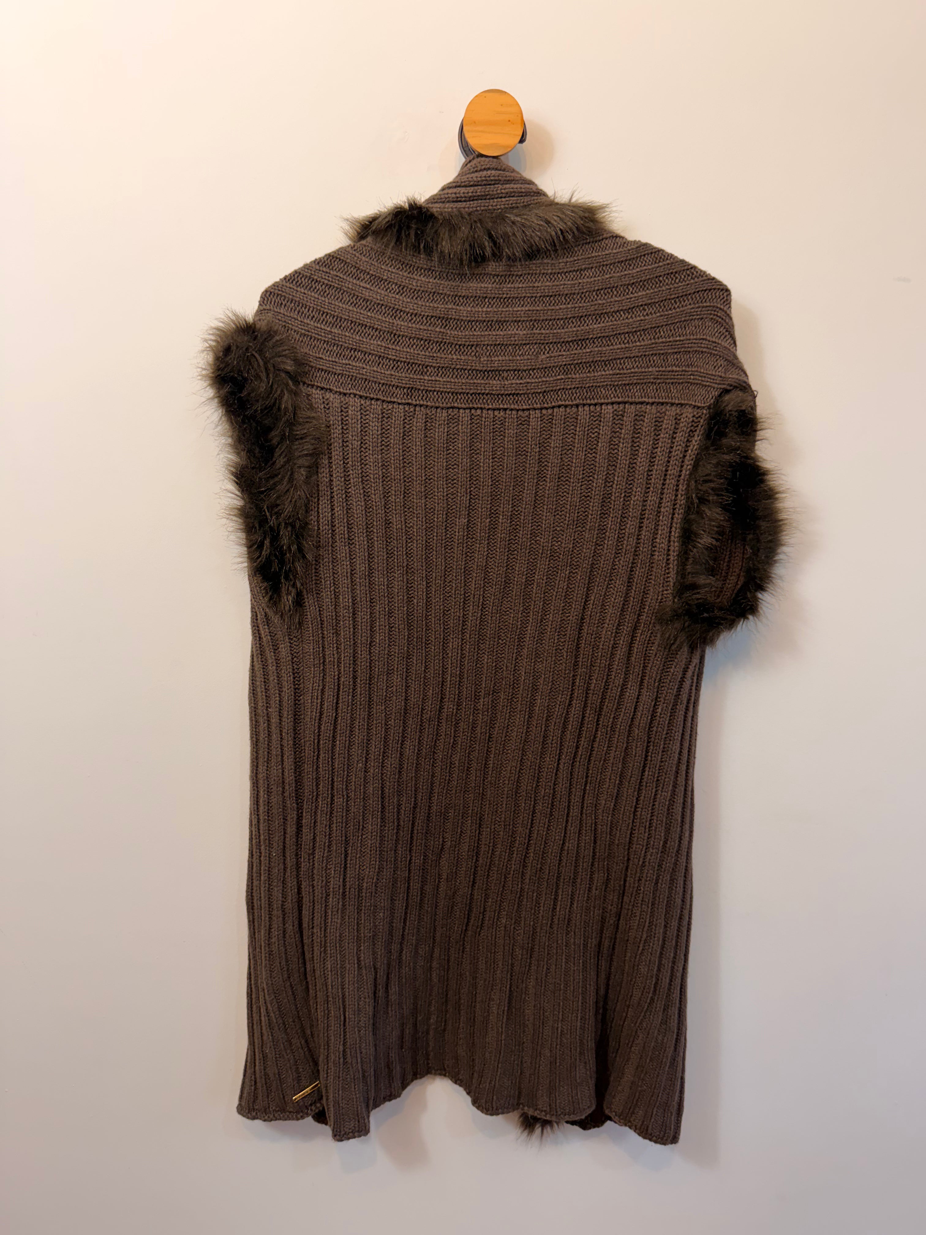 Colete de Tricot Marrom Anselmi