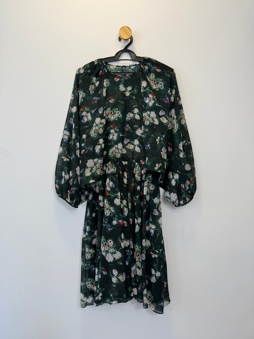 Vestido Verde Estampa Floral