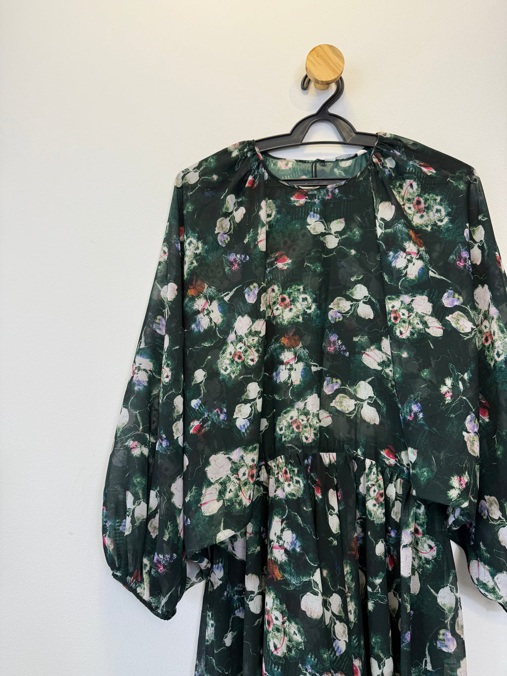 Vestido Verde Estampa Floral