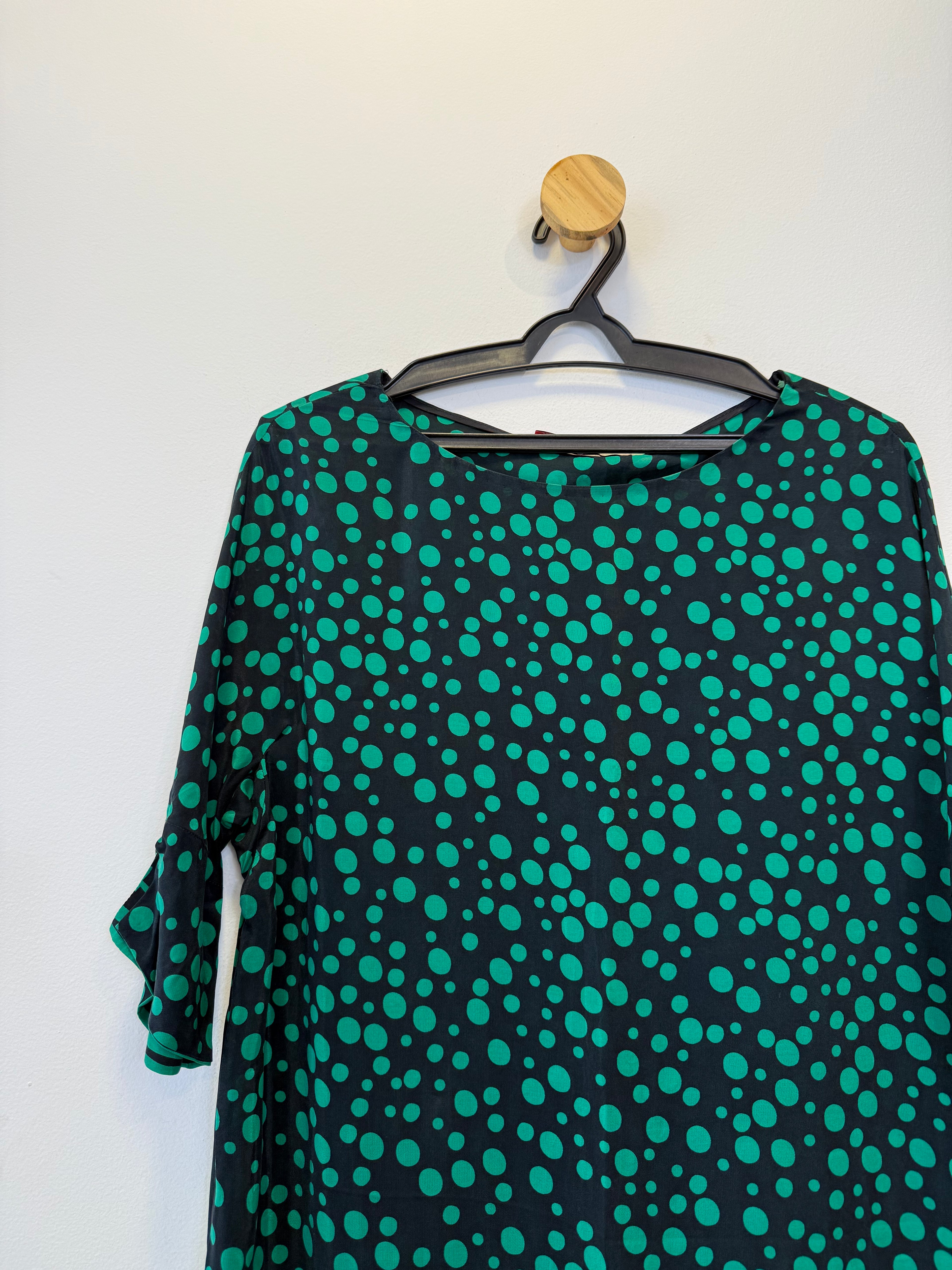 Vestido Esferas Verde
