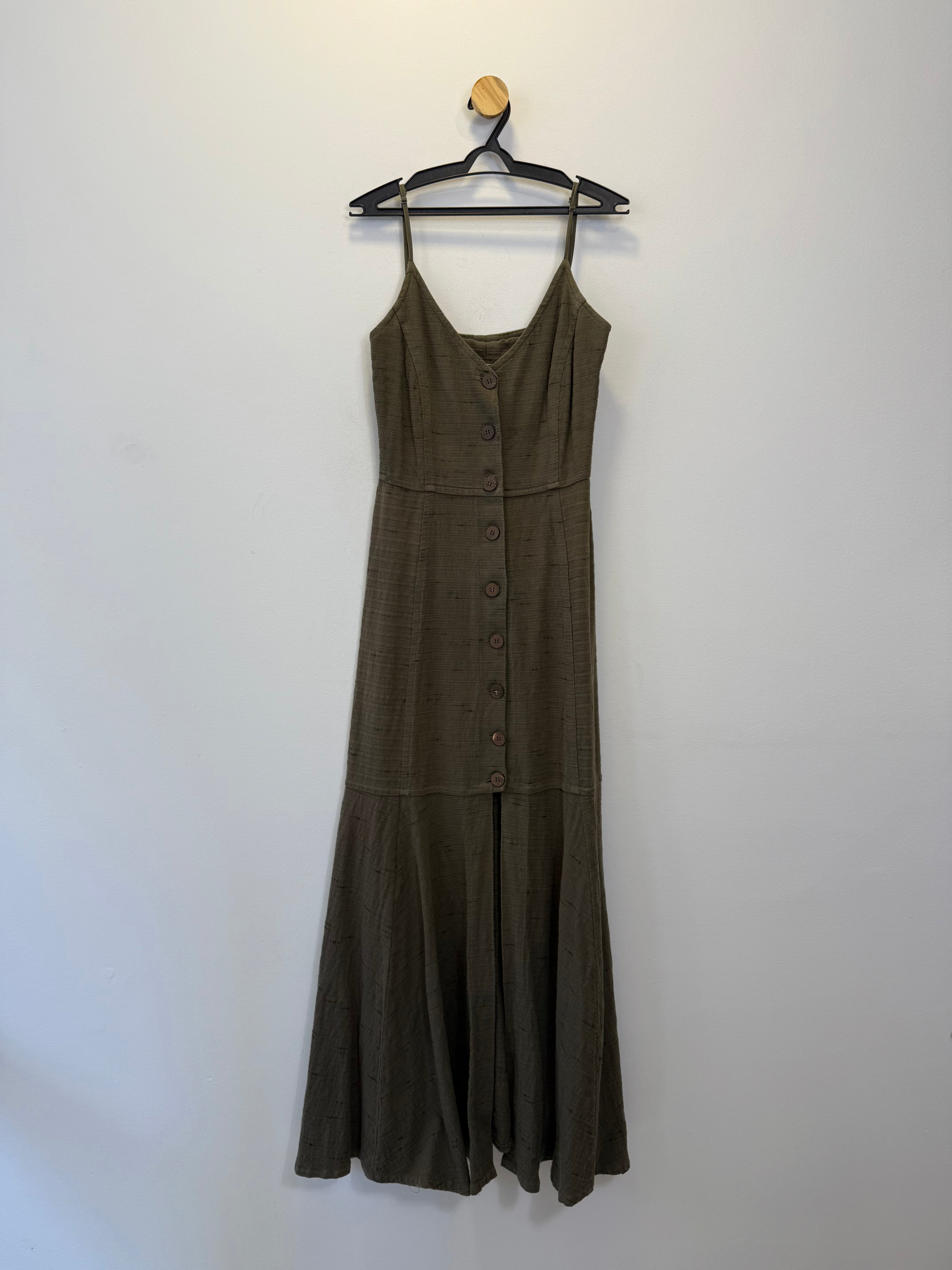 Vestido Midi Verde Musgo