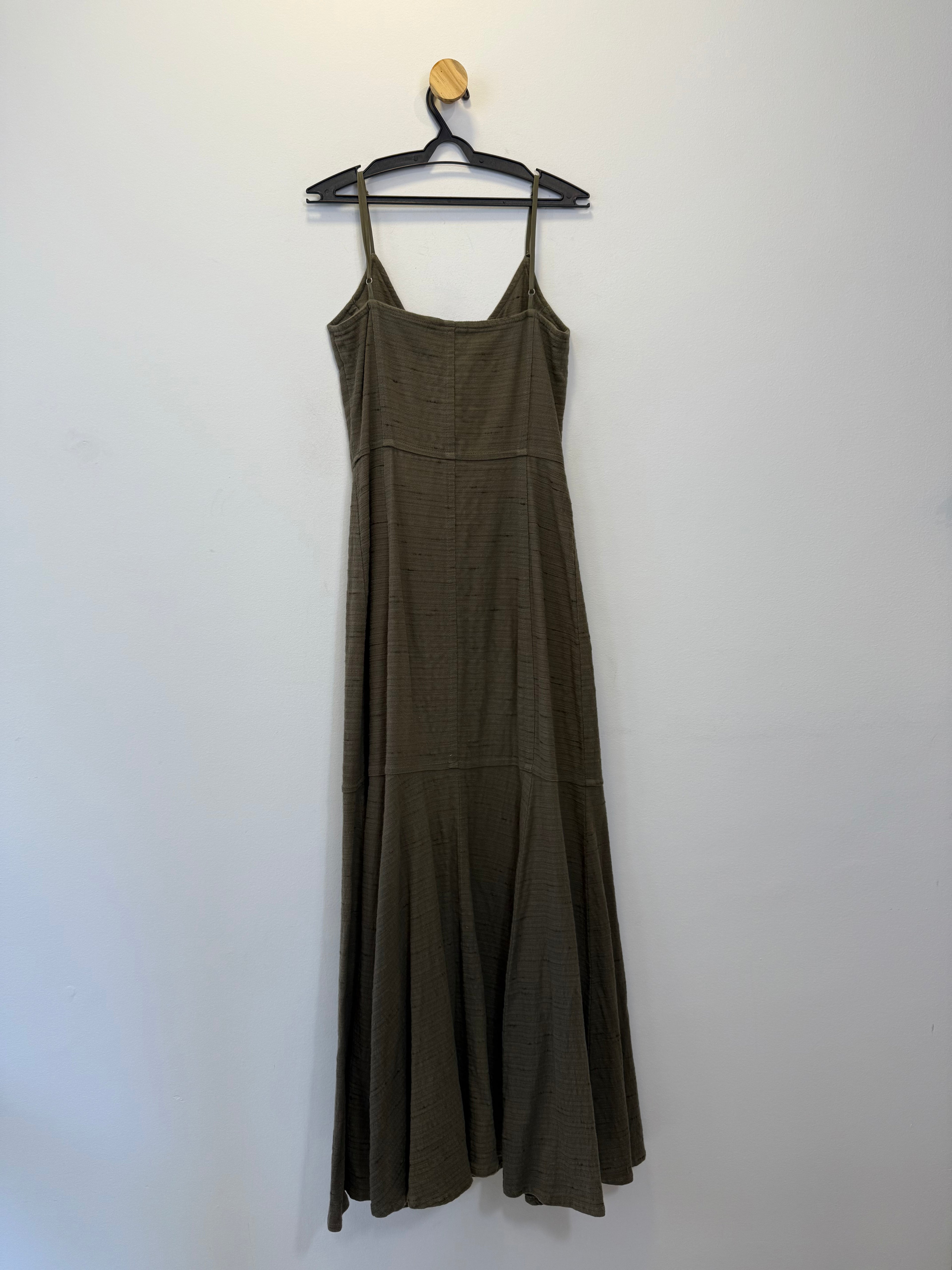 Vestido Midi Verde Musgo