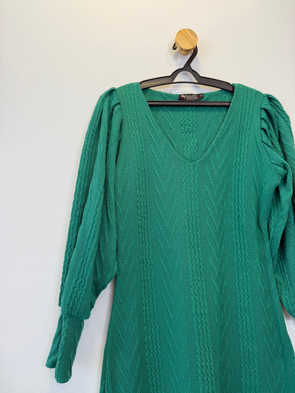 Vestido Manga Princesa Verde