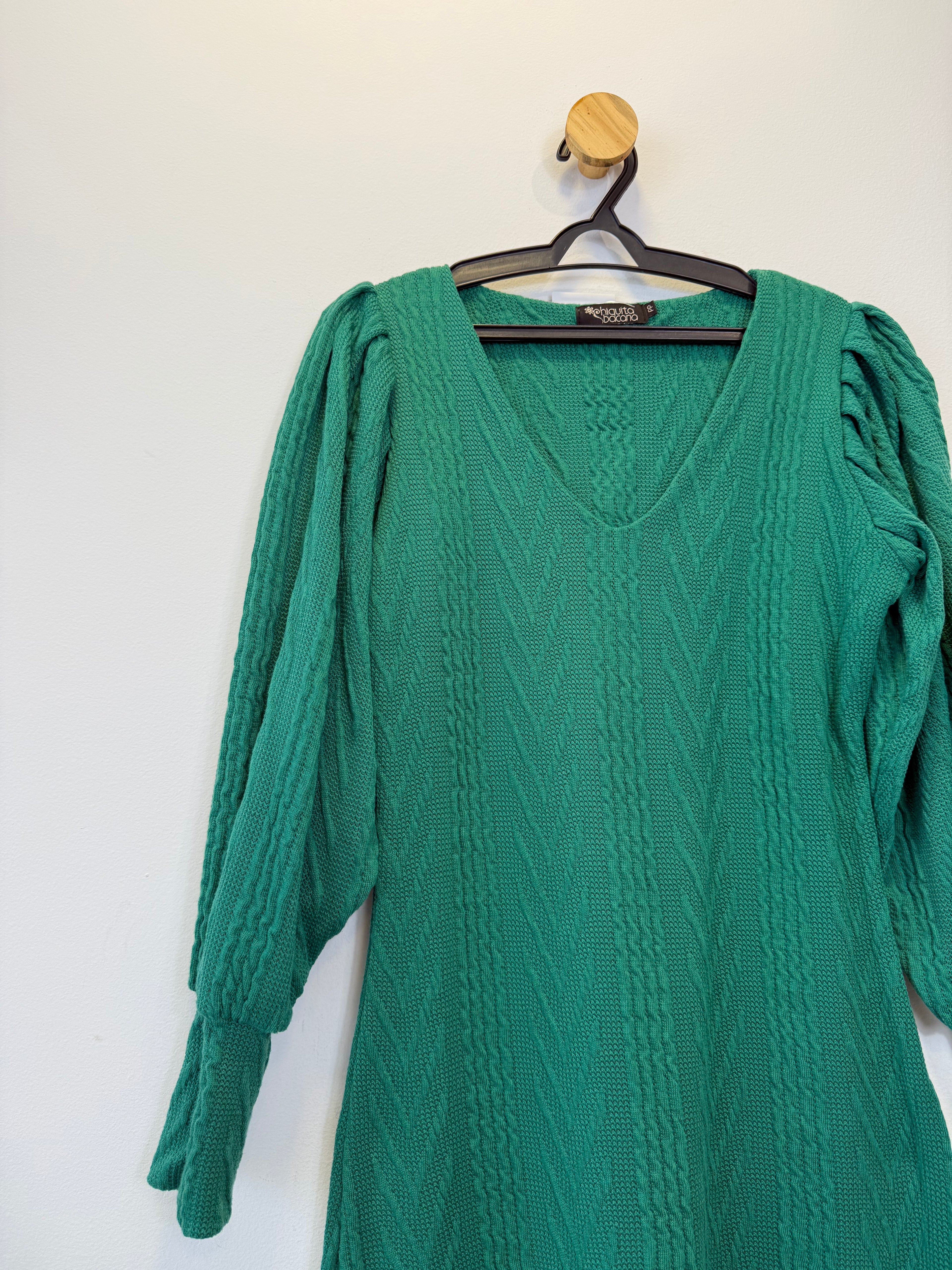 Vestido Manga Princesa Verde
