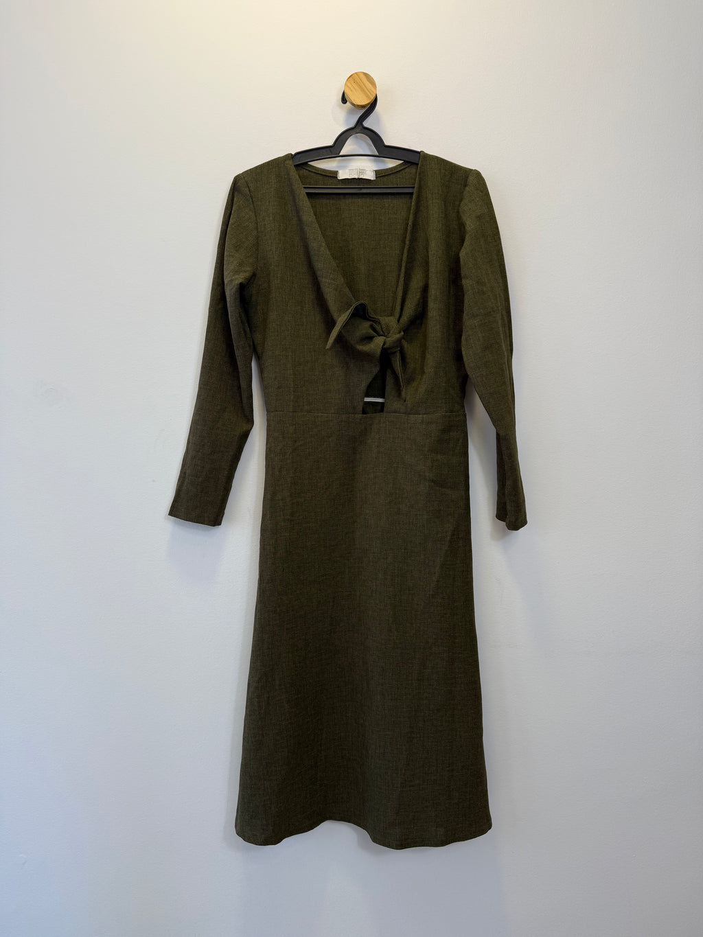 Vestido Mescla Verde Musgo