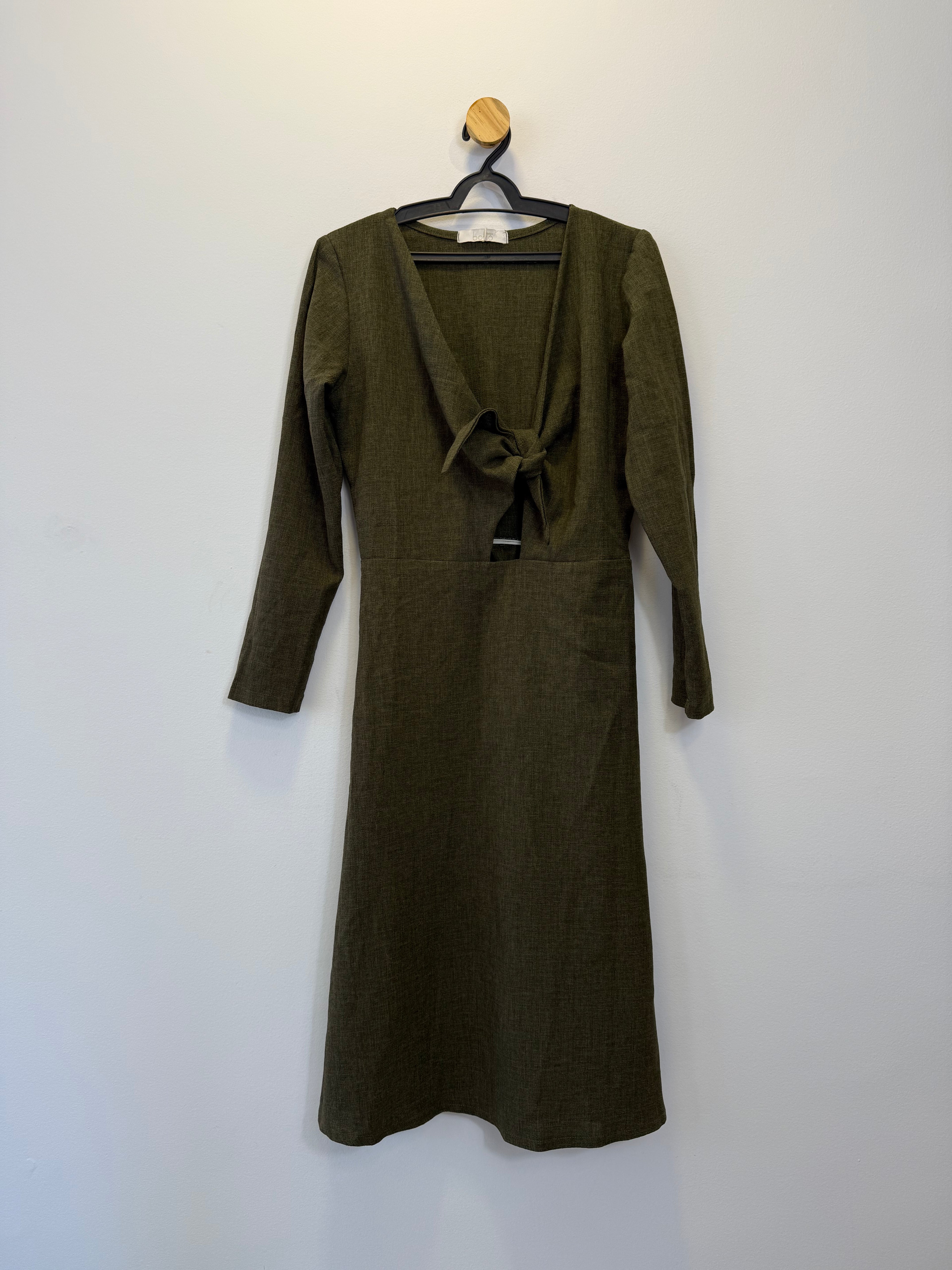 Vestido Mescla Verde Musgo