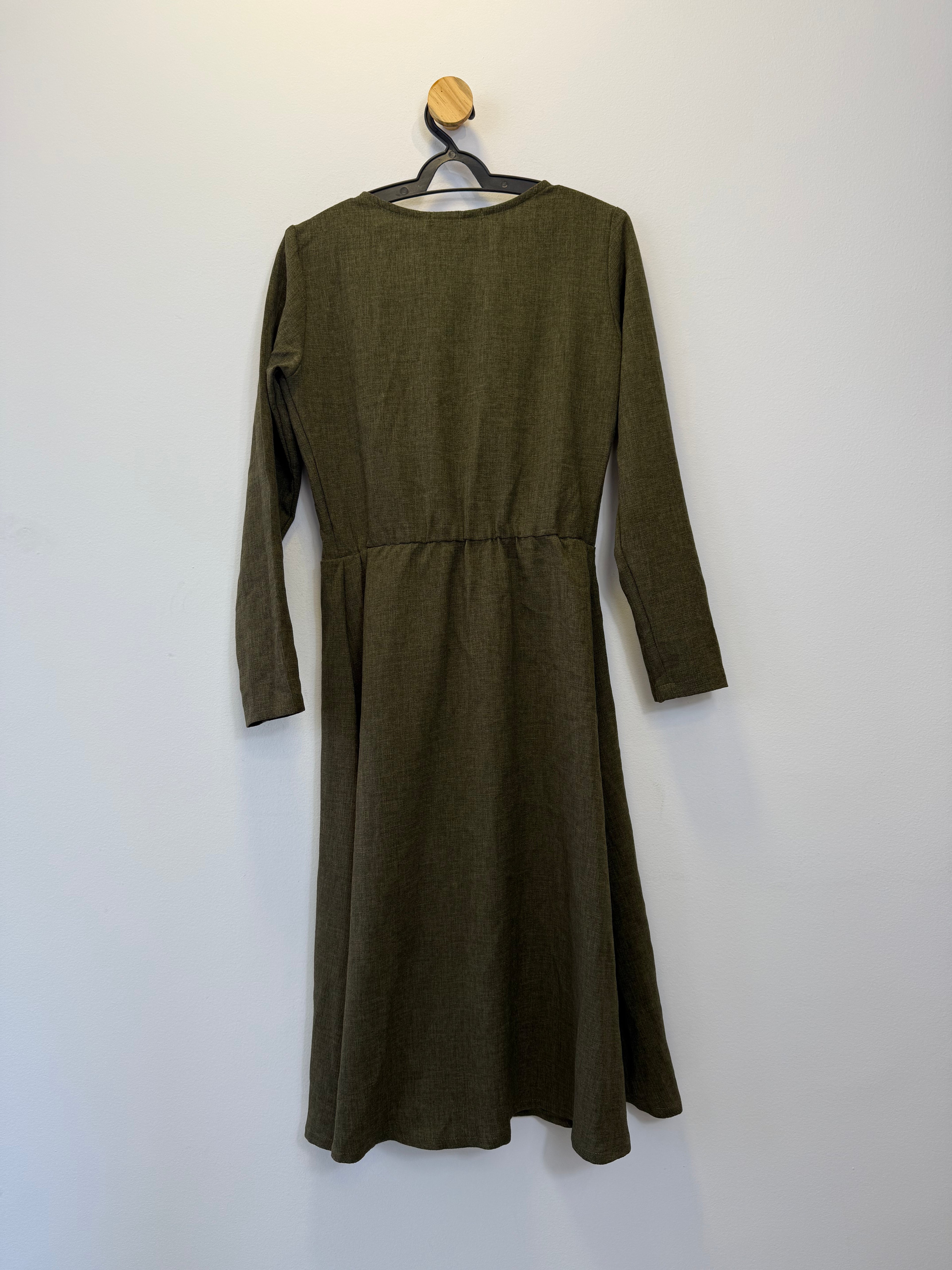 Vestido Mescla Verde Musgo